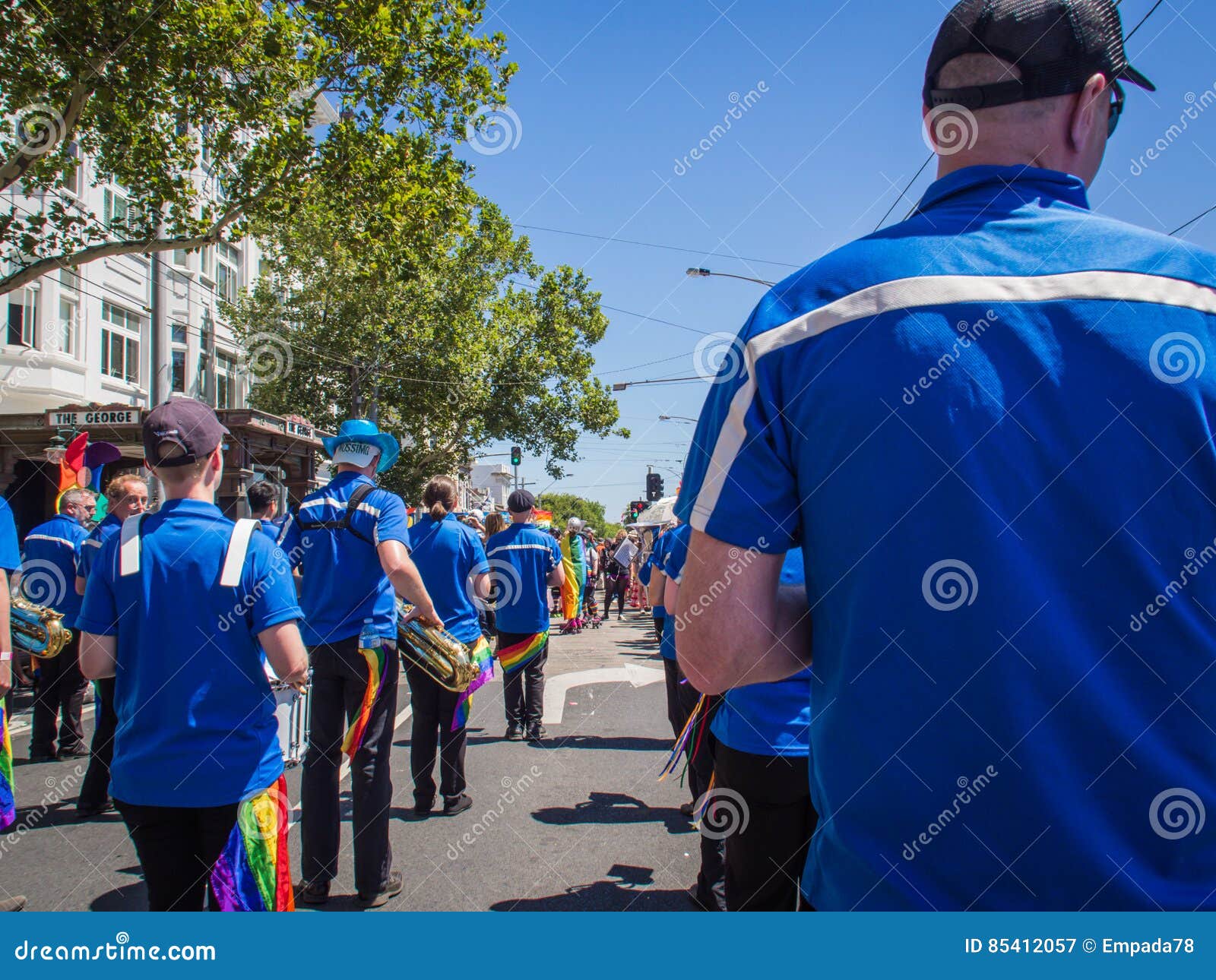 Marching Band in 2017 Gay Pride March Editorial Photography Image of