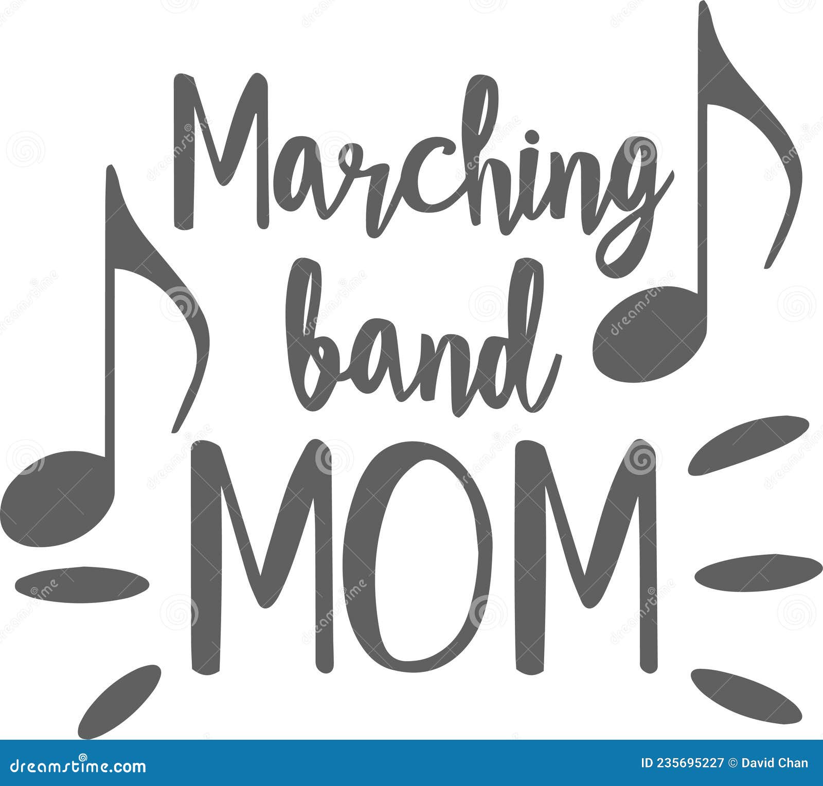 Marching Band Mom Inspirational Quotes Stock Vector Illustration of