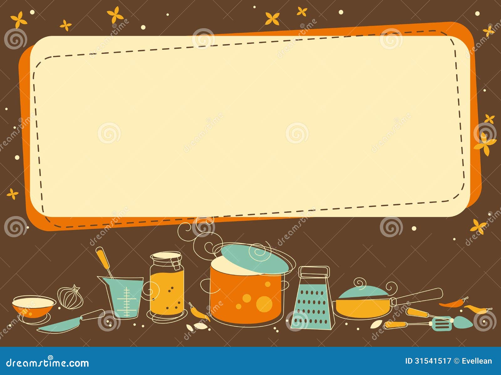 Marco de la cocina ilustración del vector. Ilustración de 