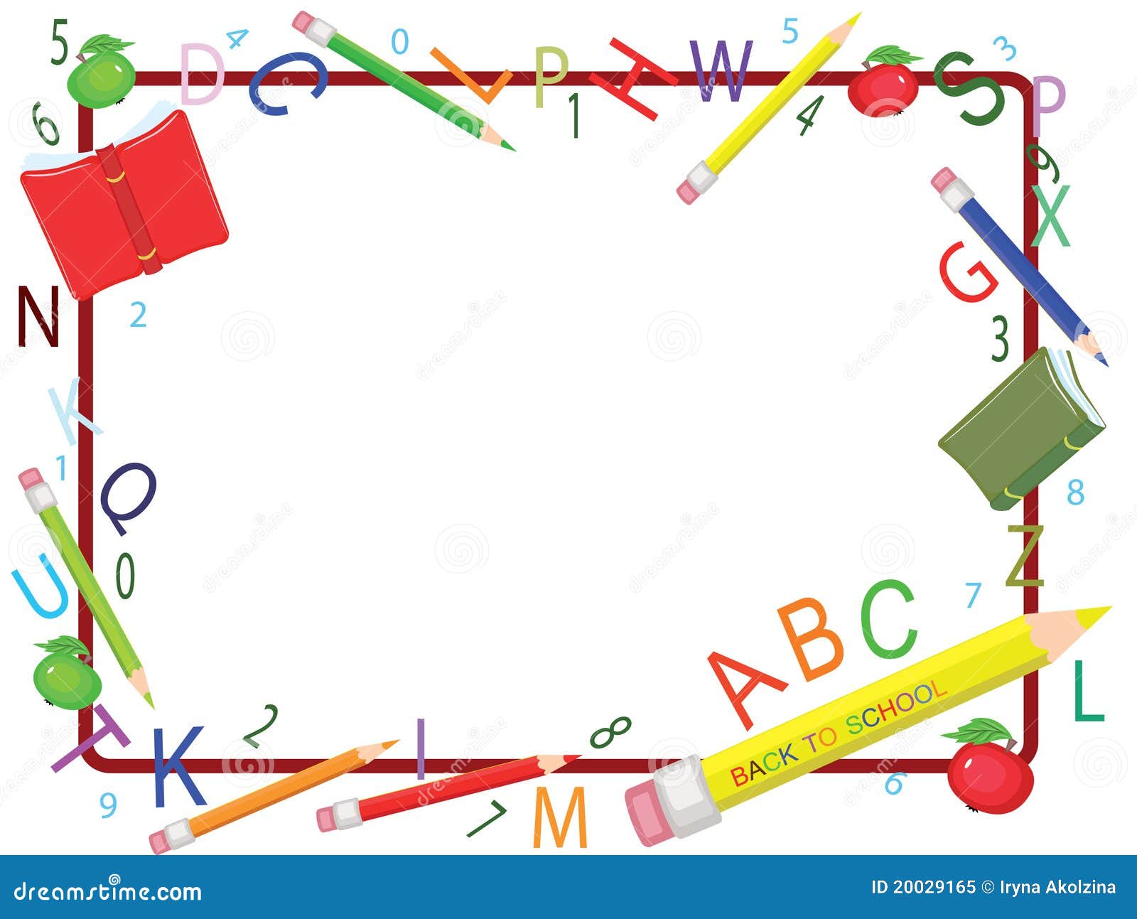 Marco de escuela ilustración del vector. Ilustración de acortar - 20029165, image size:1600x1293