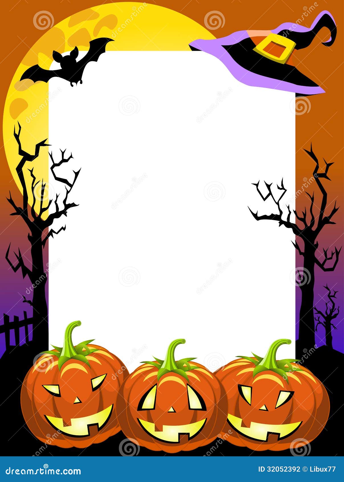 Marco De La Foto De Halloween 1 Ilustración del Vector Marco De La Foto De Halloween 1 Ilustración del Vector