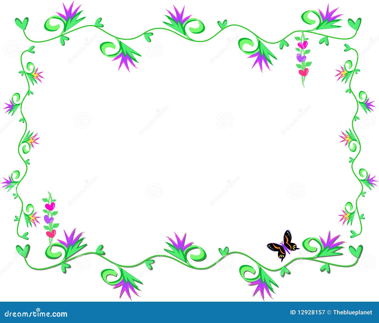 Marco De Vides, De Hojas Del Corazón, Y De Flores Ilustración del Vector - Ilustración de plantas, hoja: 12928157 Marco De Vides, De Hojas Del Corazón, Y De Flores Ilustración del Vector - Ilustración de plantas, hoja: 12928157