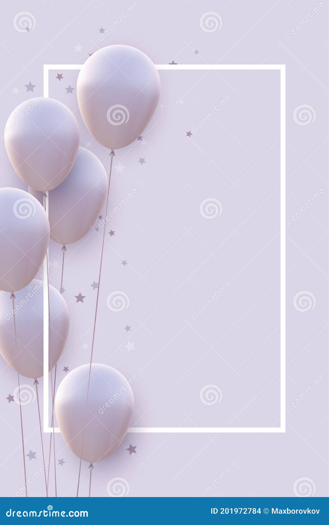 Marco de globos blancos en vector de diseño de fondo blanco y gris
