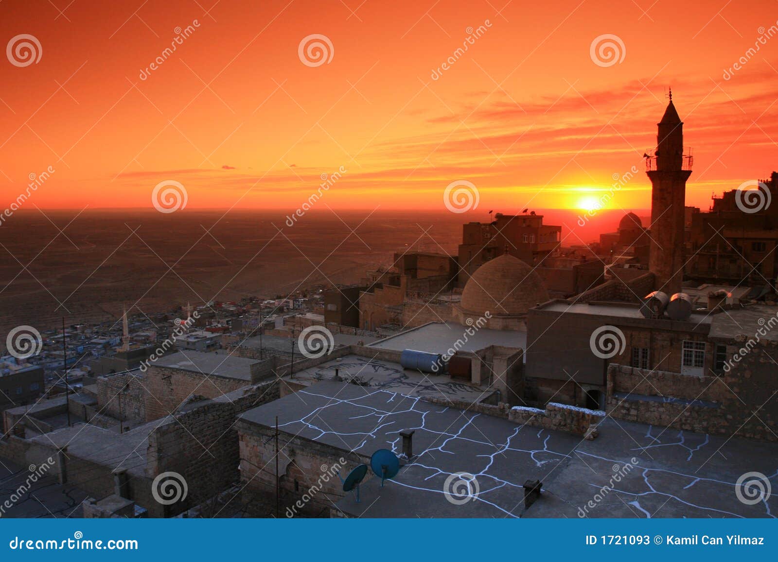 mardin;mesopotamia and sunset