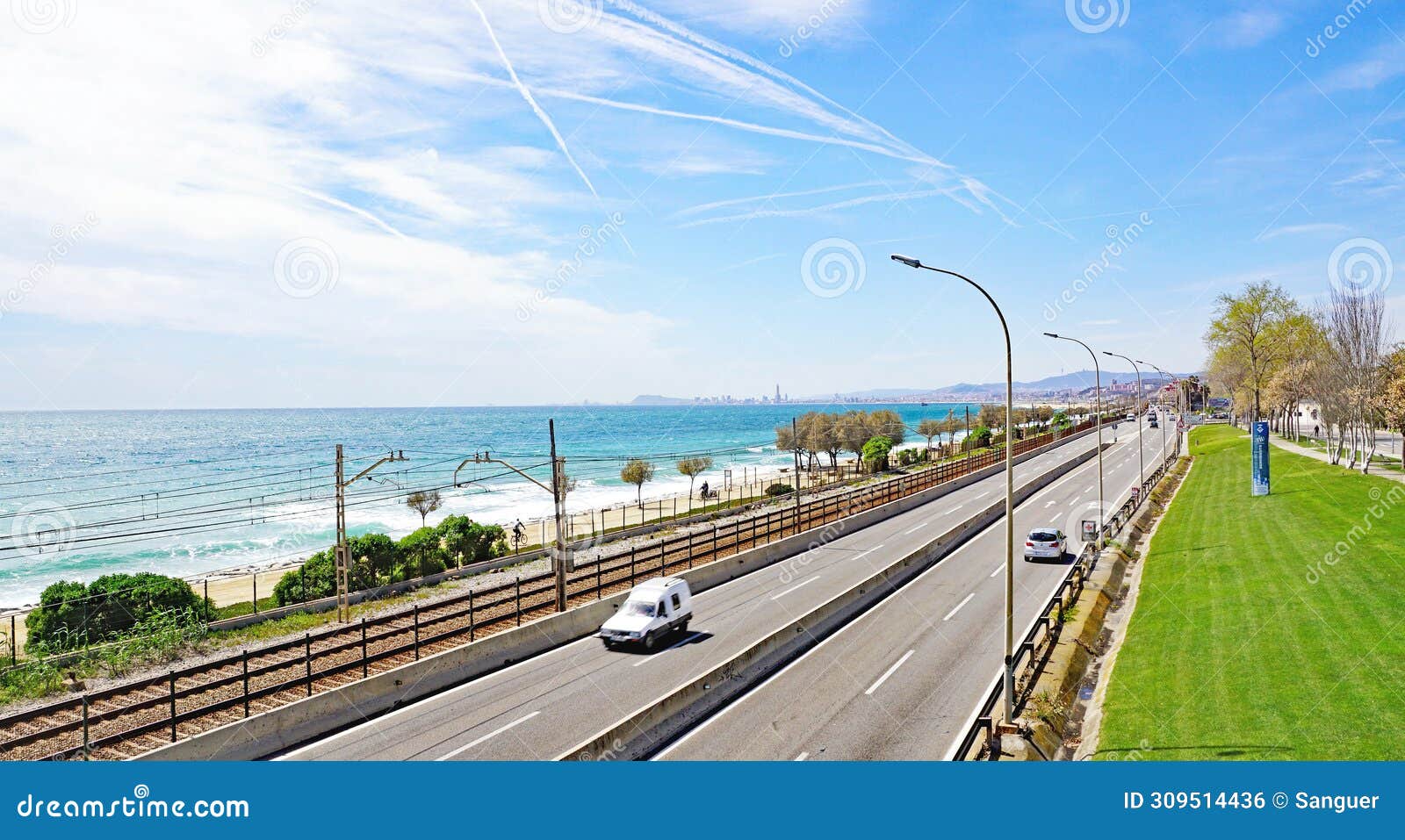 maresme coast in the province of barcelona