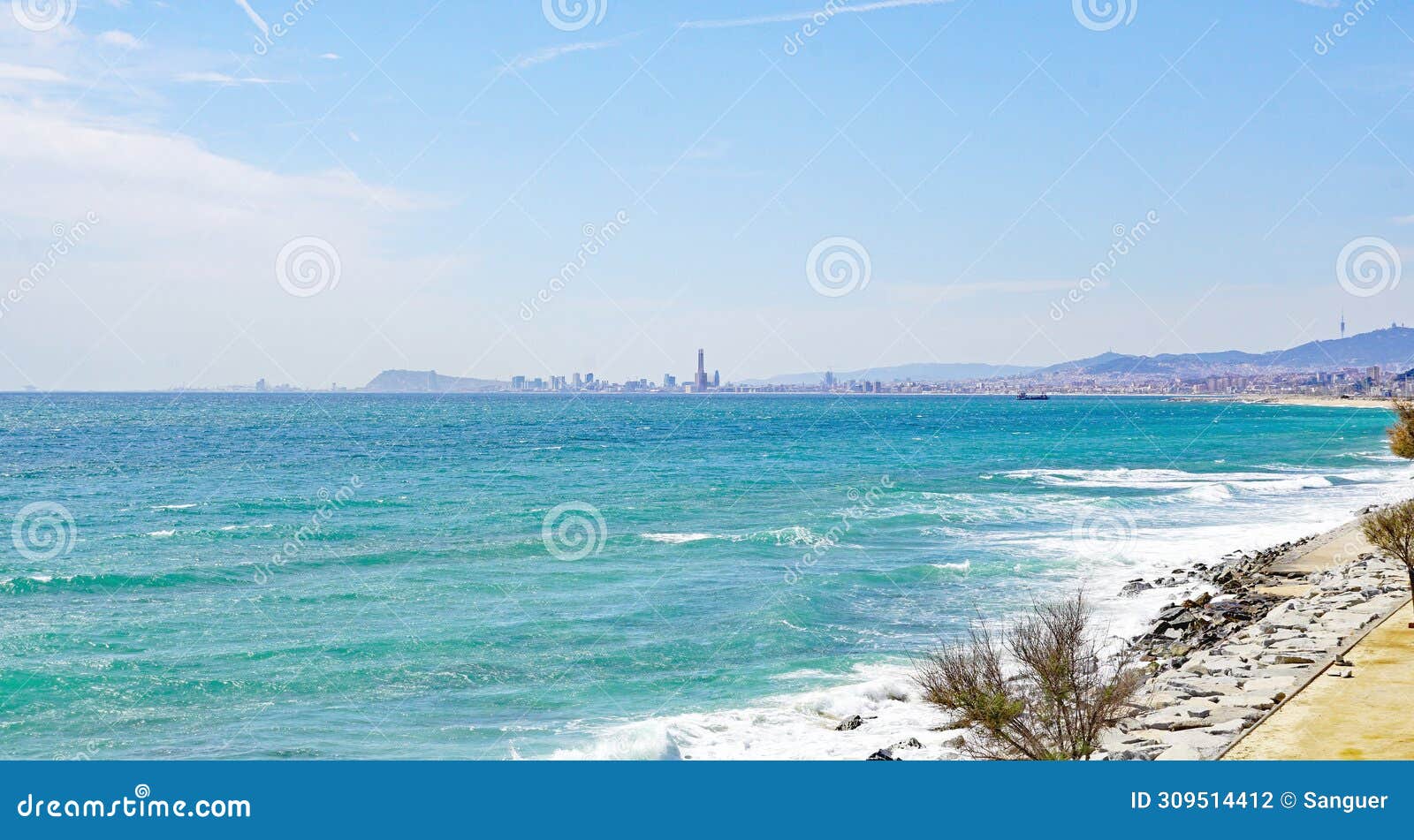 maresme coast in the province of barcelona