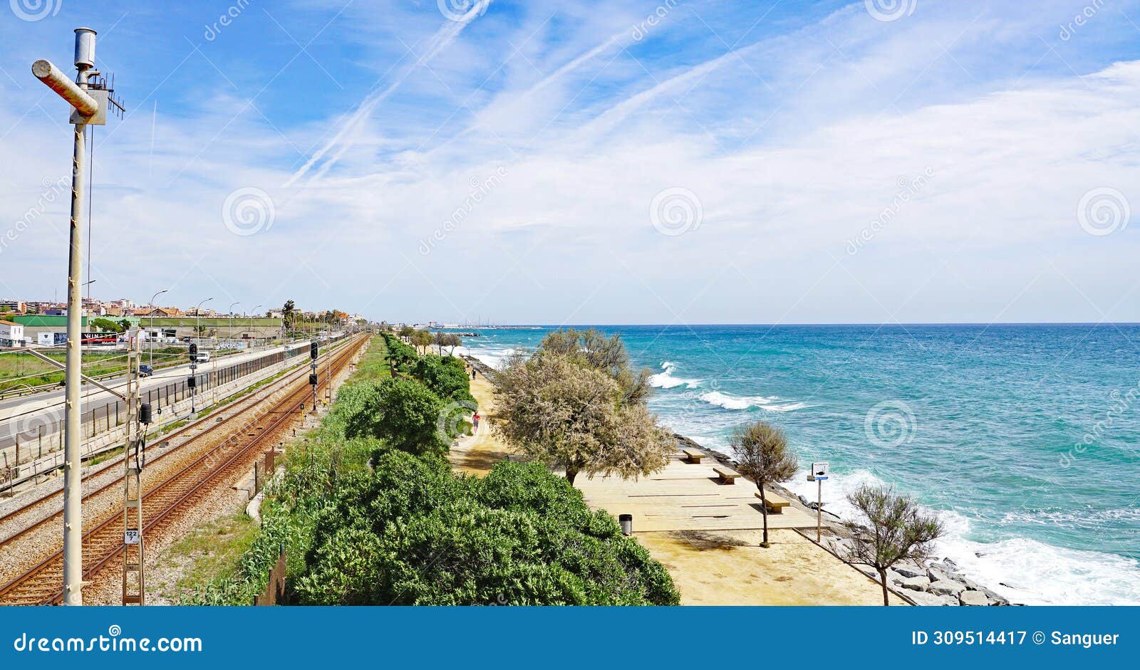 maresme coast in the province of barcelona