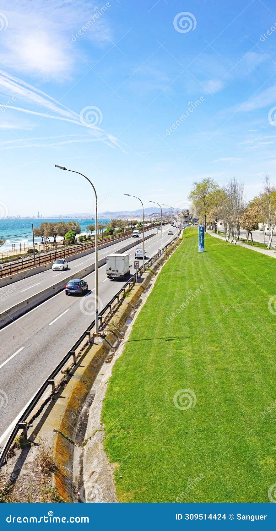 maresme coast in the province of barcelona