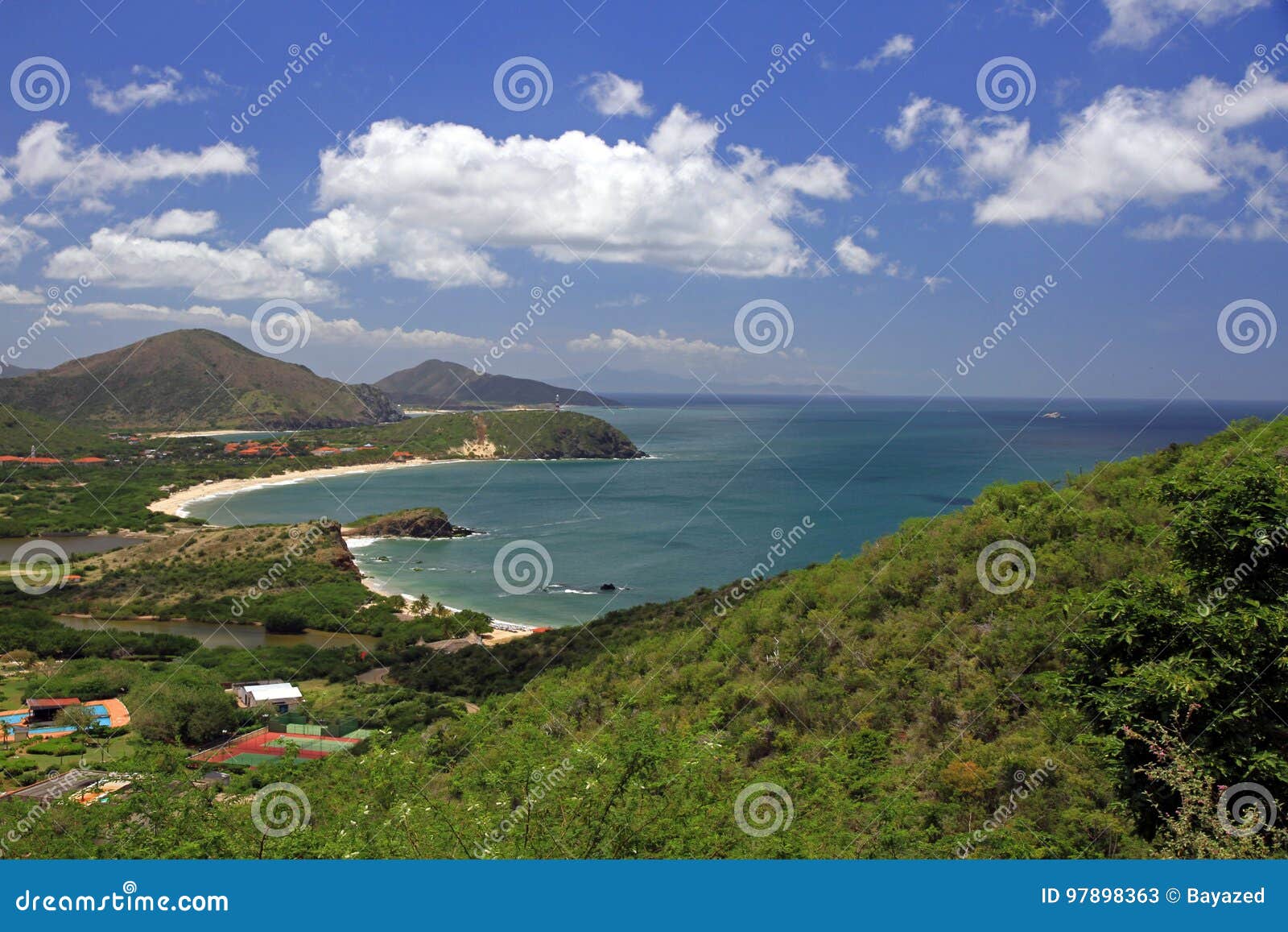 Margarita Coast imagen de archivo. Imagen de promontorio 97898363