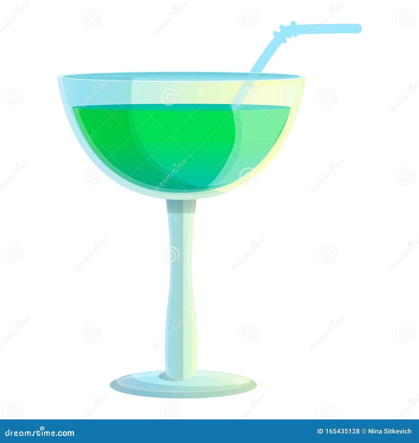 Margarita Cocktail Icon, Cartoon Style Stock Vector - Illustration of