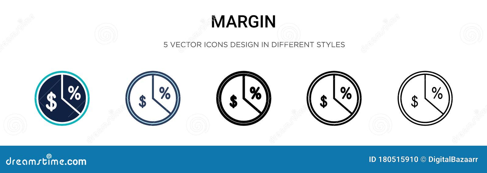 margin icon in filled, thin line, outline and stroke style.   of two colored and black margin  icons