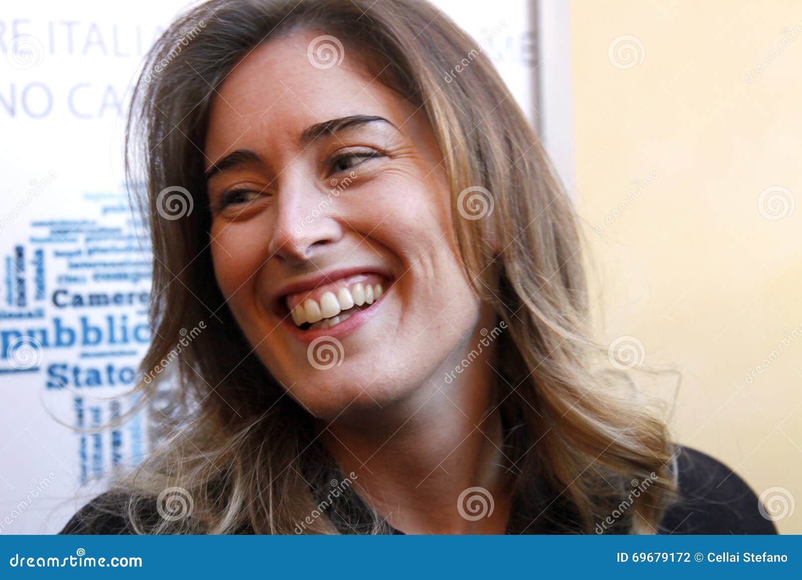 Maria Elena Boschi Redaktionelles Stockfotografie