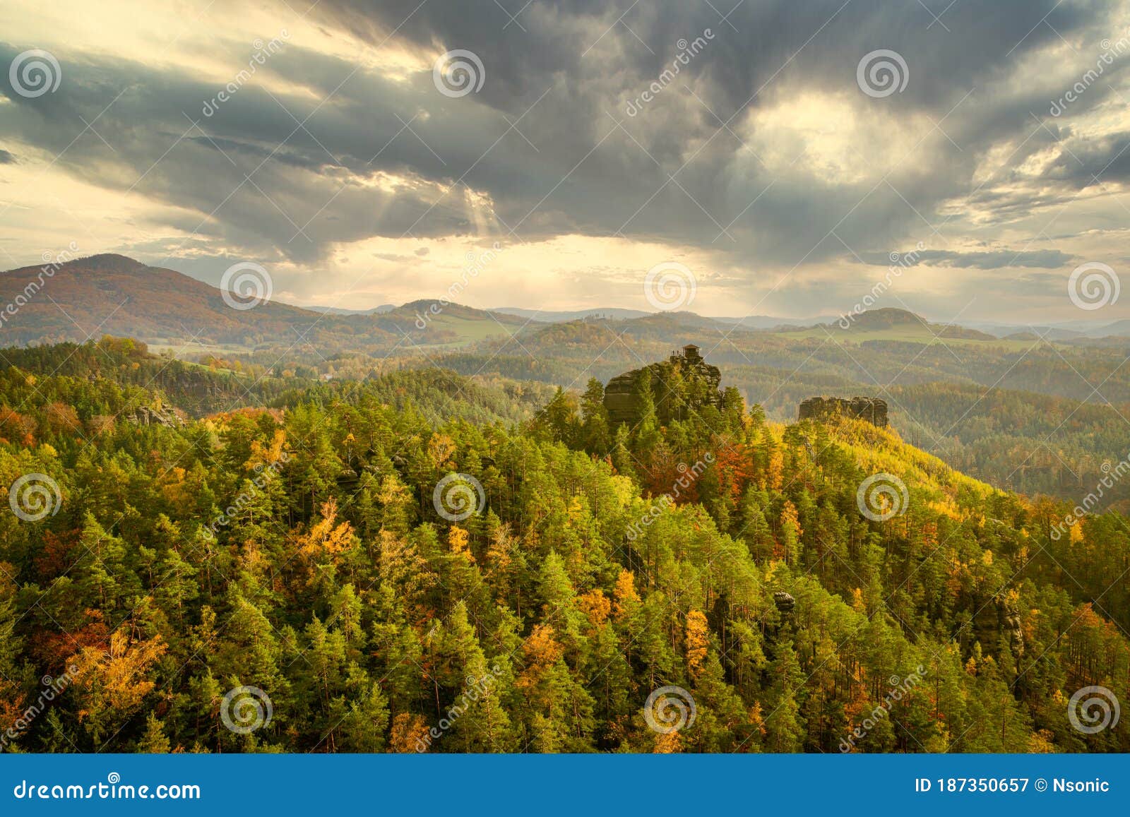 maria viewpoint in jetrichovice, czech republic