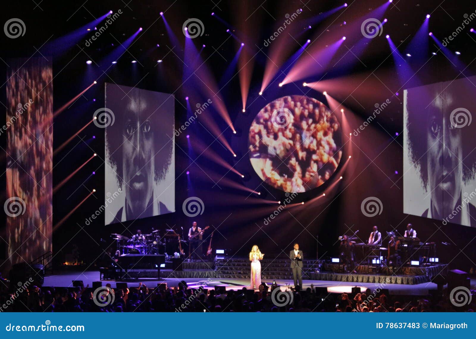 Mariah Carey Ad Ericsson Globe a Stoccolma Fotografia Stock Editoriale ...