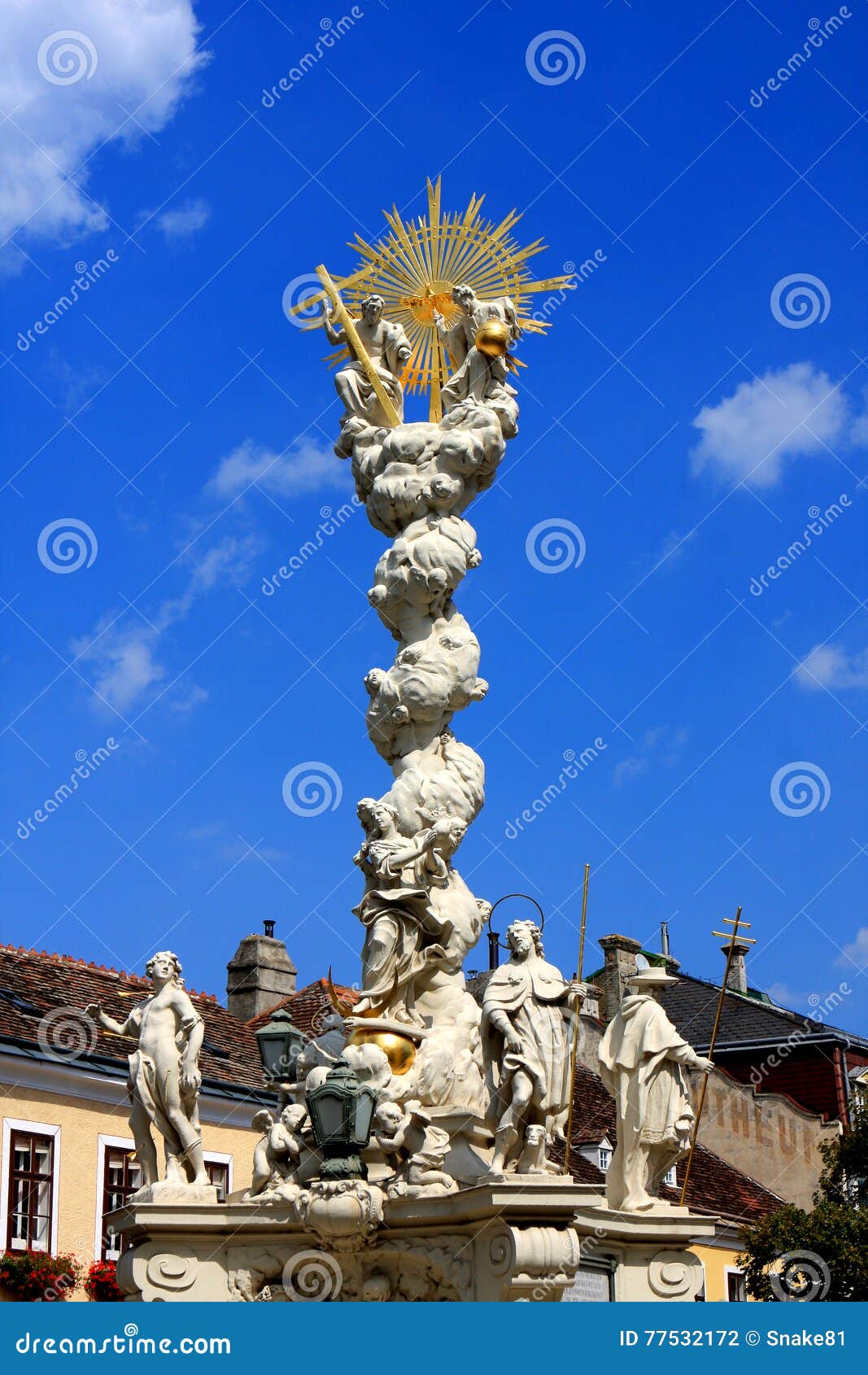 marian and holy trinity column in mÃÂ¶dling