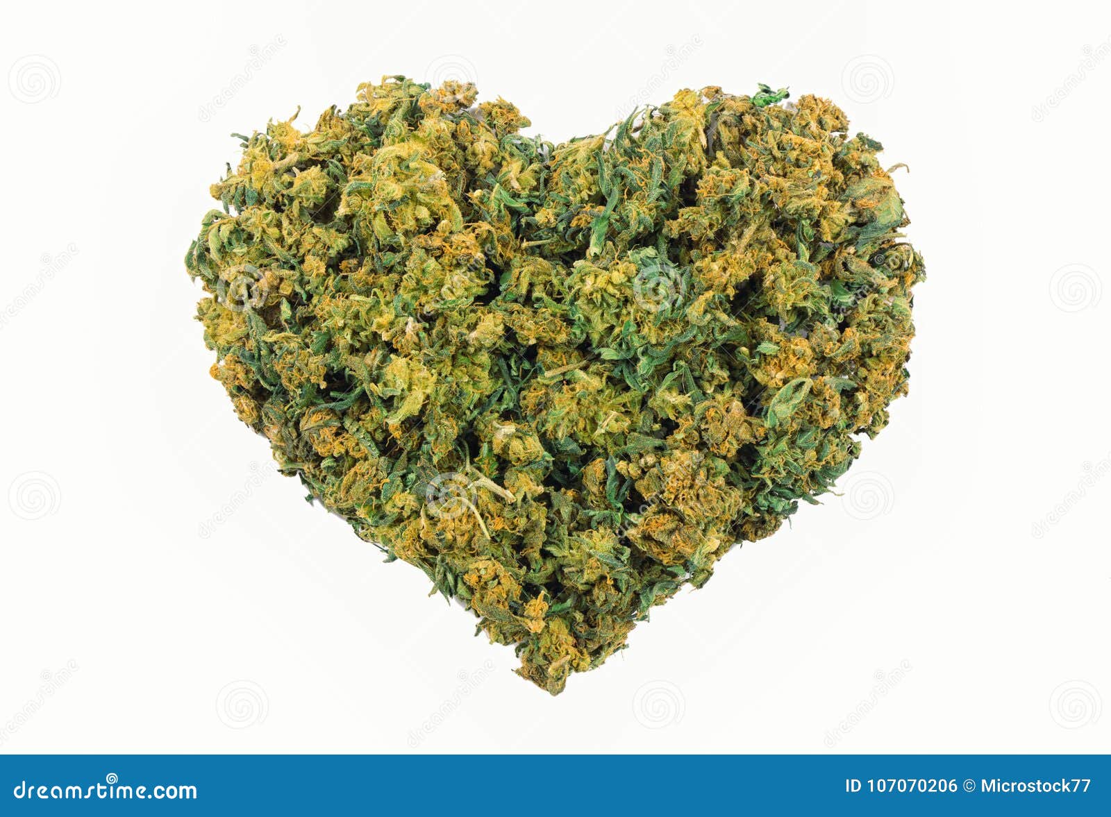 Marijuana heart shape stock photo. Image of green, concept 107070206