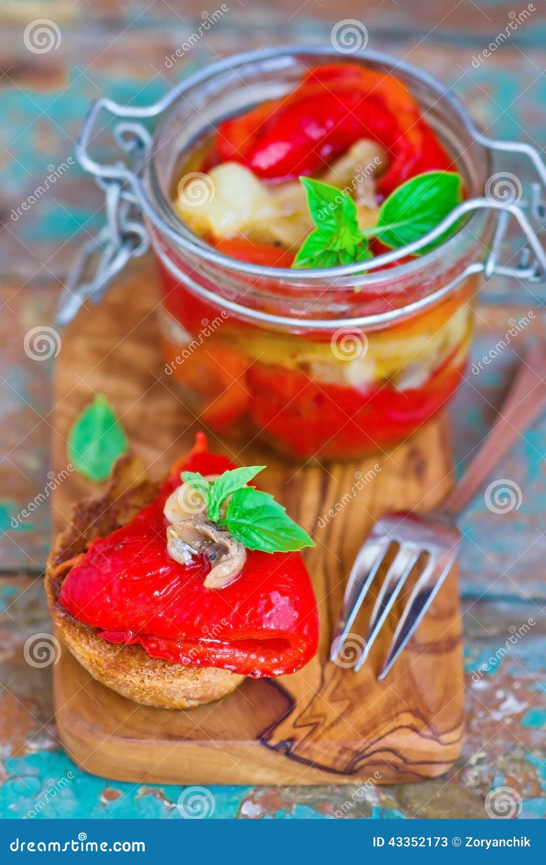 Marinaded in Italian Sweet Pepper Stock Image Image of homemade