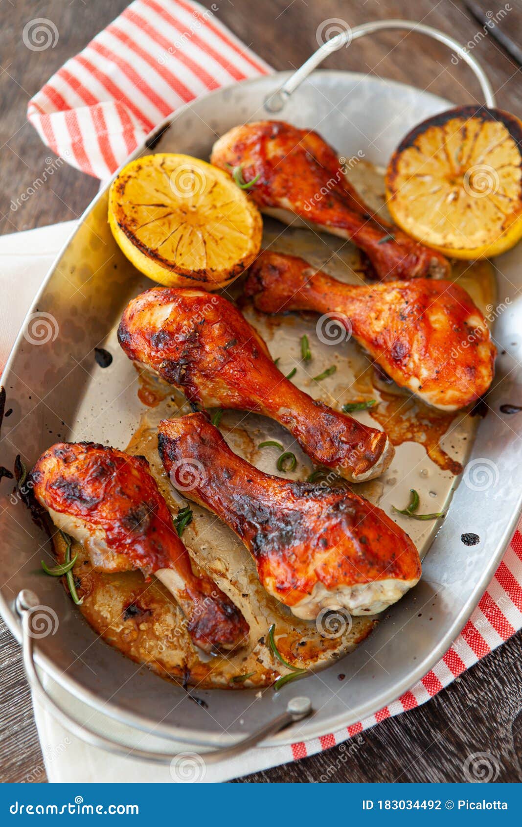 Marinated Chicken Drumsticks Stock Photo Image of spicy, grilled