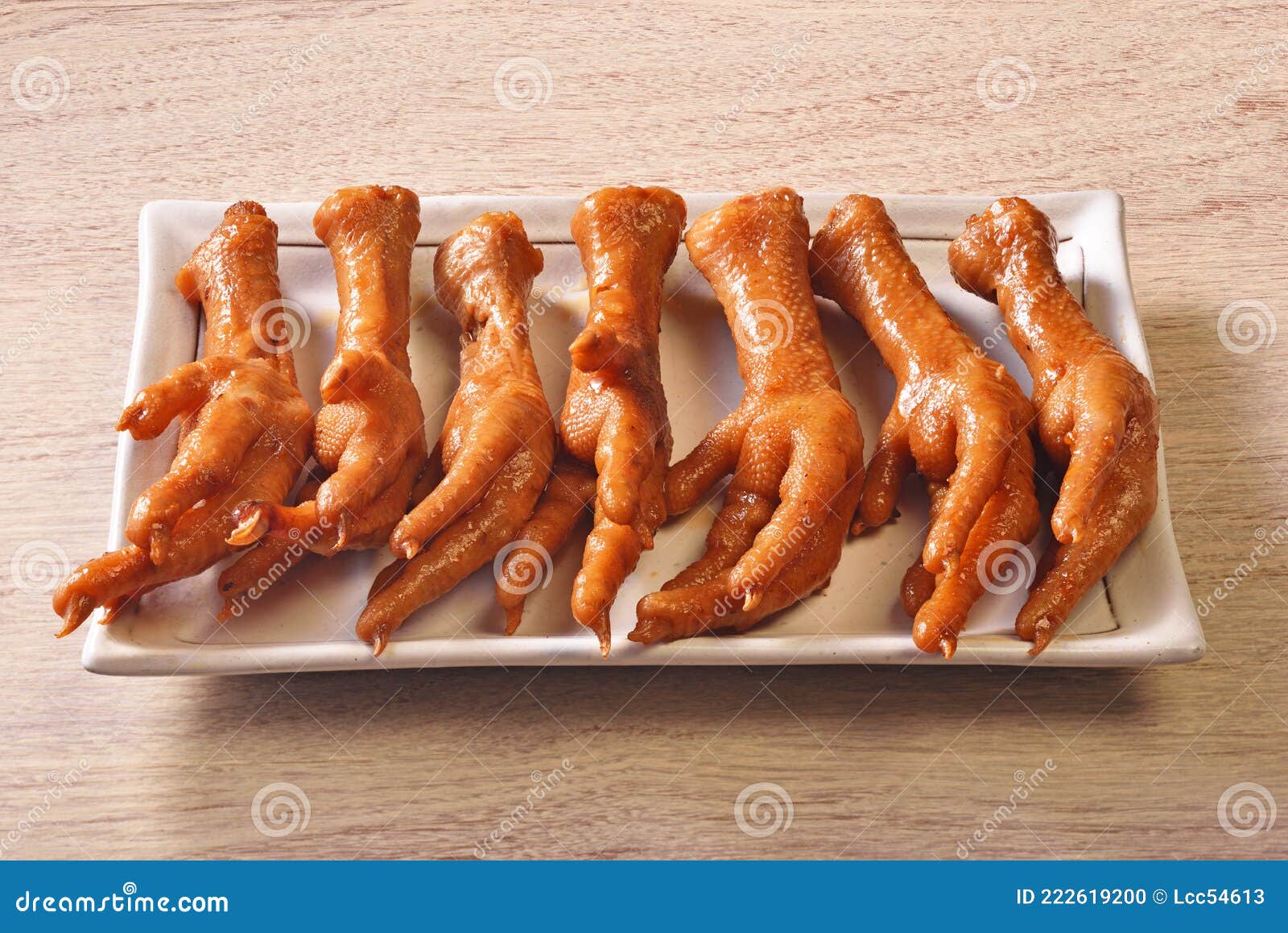 Marinated chicken feet stock photo. Image of plate, asia 222619200