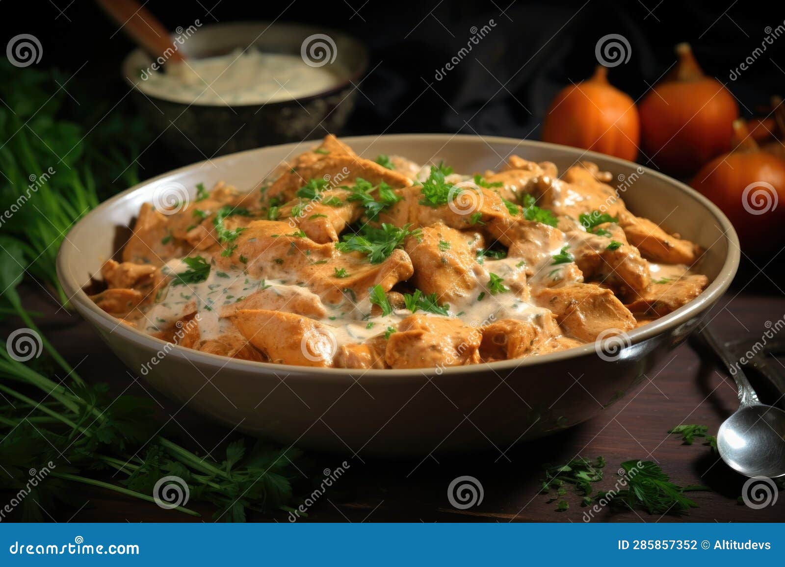 Marinated Chicken Pieces in Spicy Yogurt Mix Stock Photo Image of