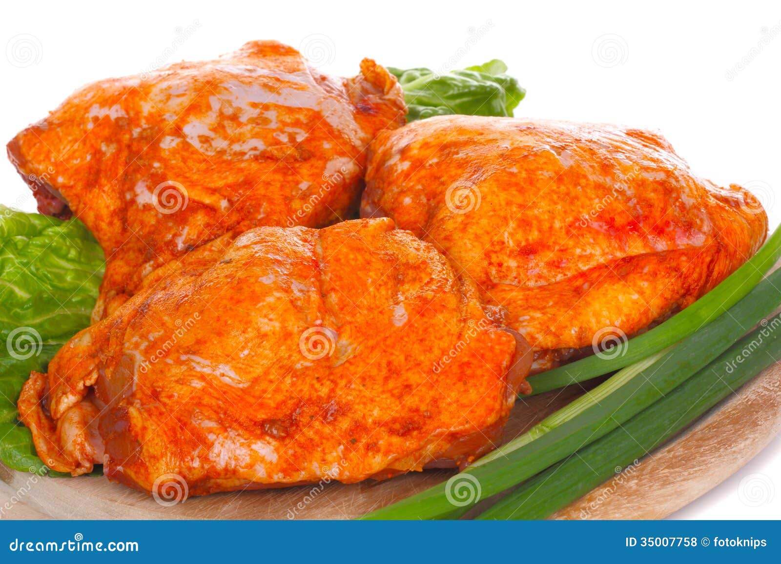 Marinated chicken thigh stock photo. Image of drumsticks 35007758