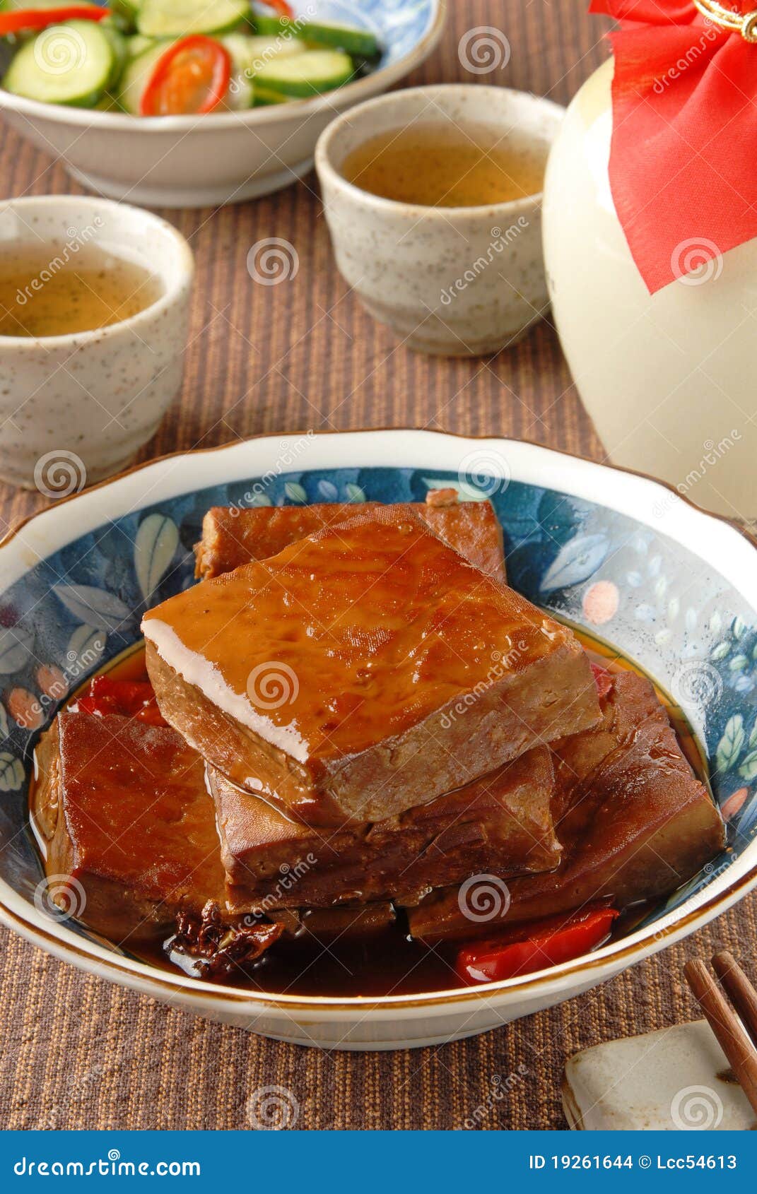 Marinated dried tofu stock photo. Image of dried, asia - 19261644