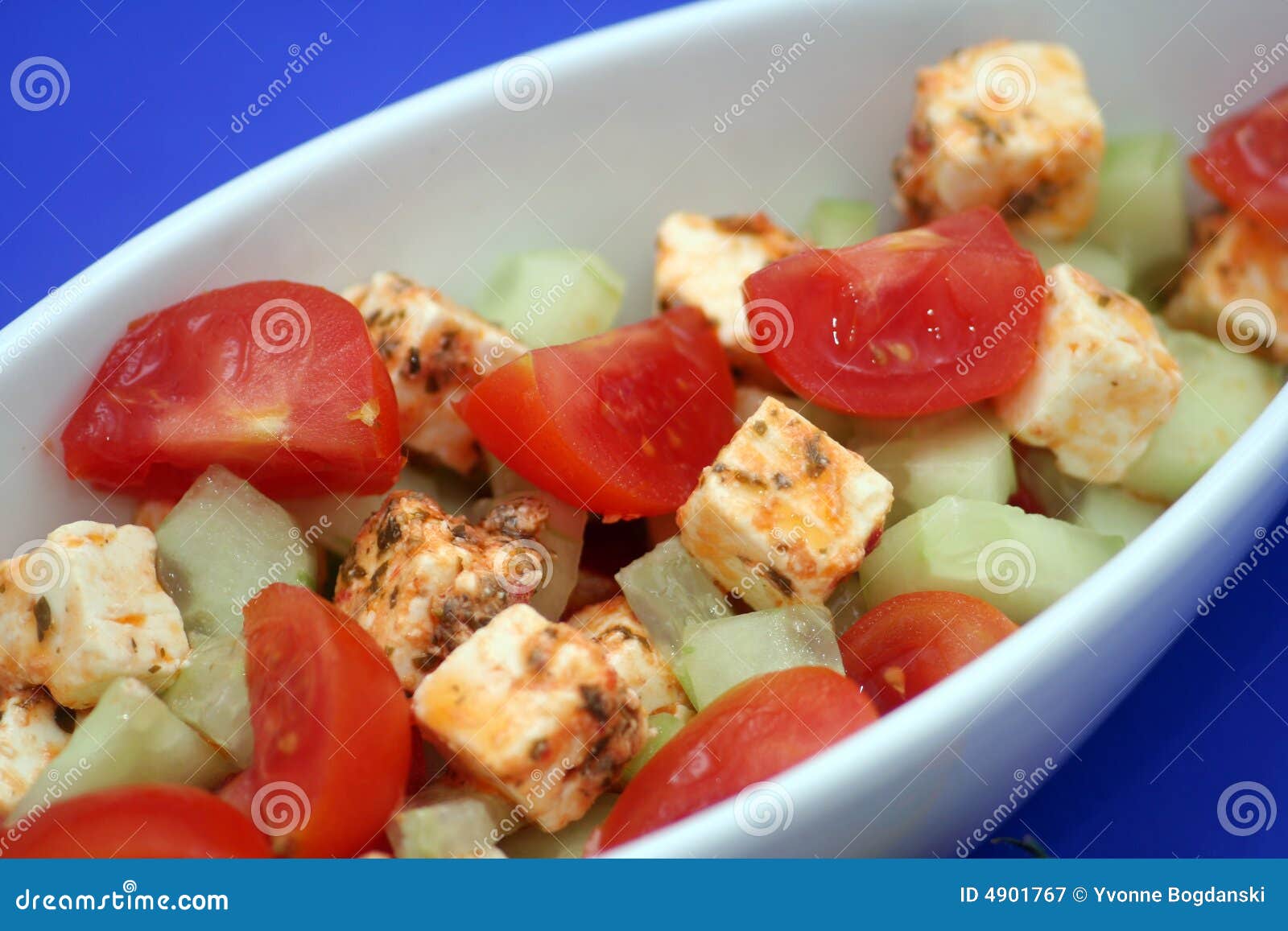 Marinated Feta Salad stock image. Image of mediterranean 4901767