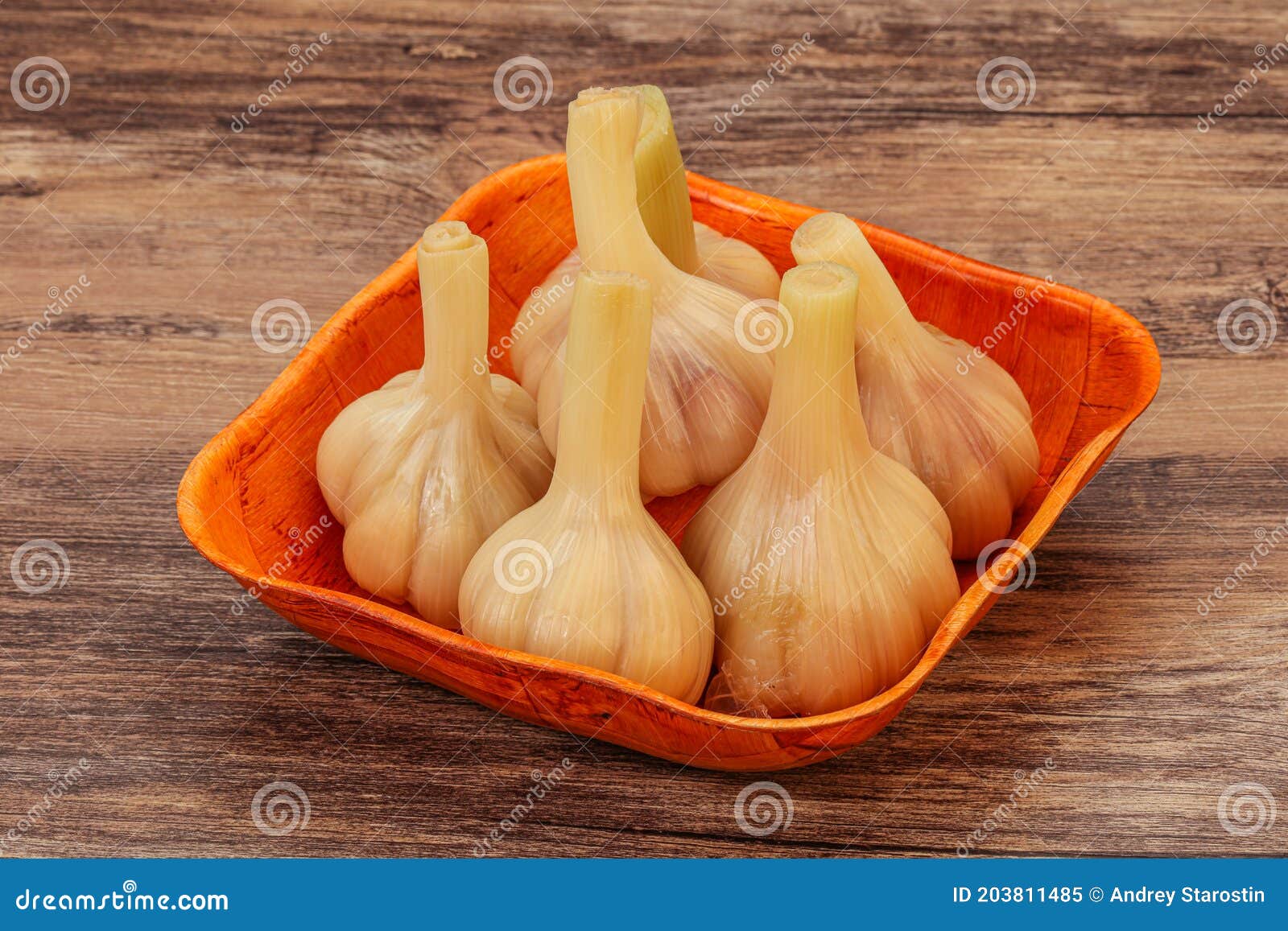 Marinated Garlic in the Bowl Stock Image Image of ingredient, clove