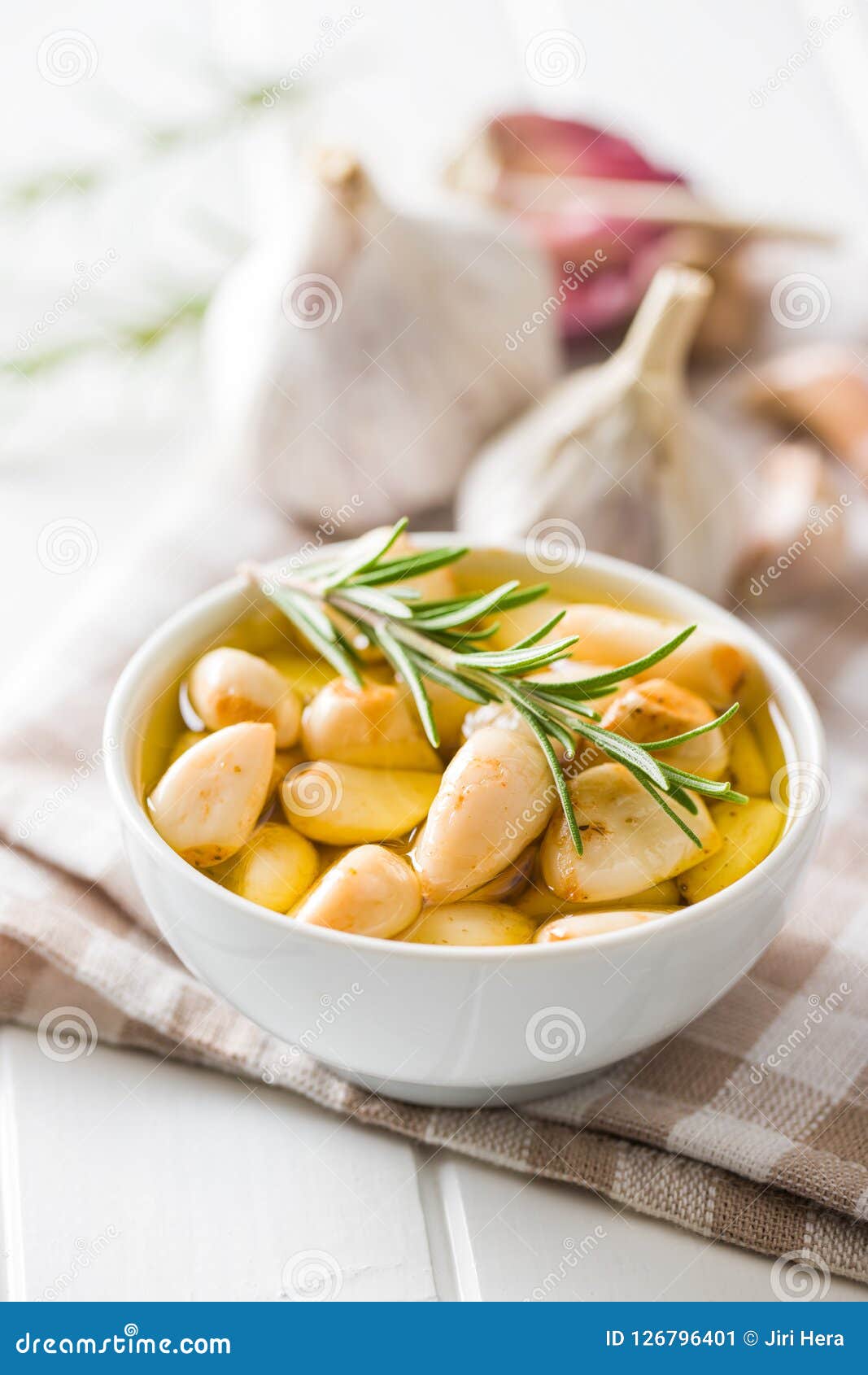 Marinated Garlic. Pickled Garlic. Stock Image Image of cooking