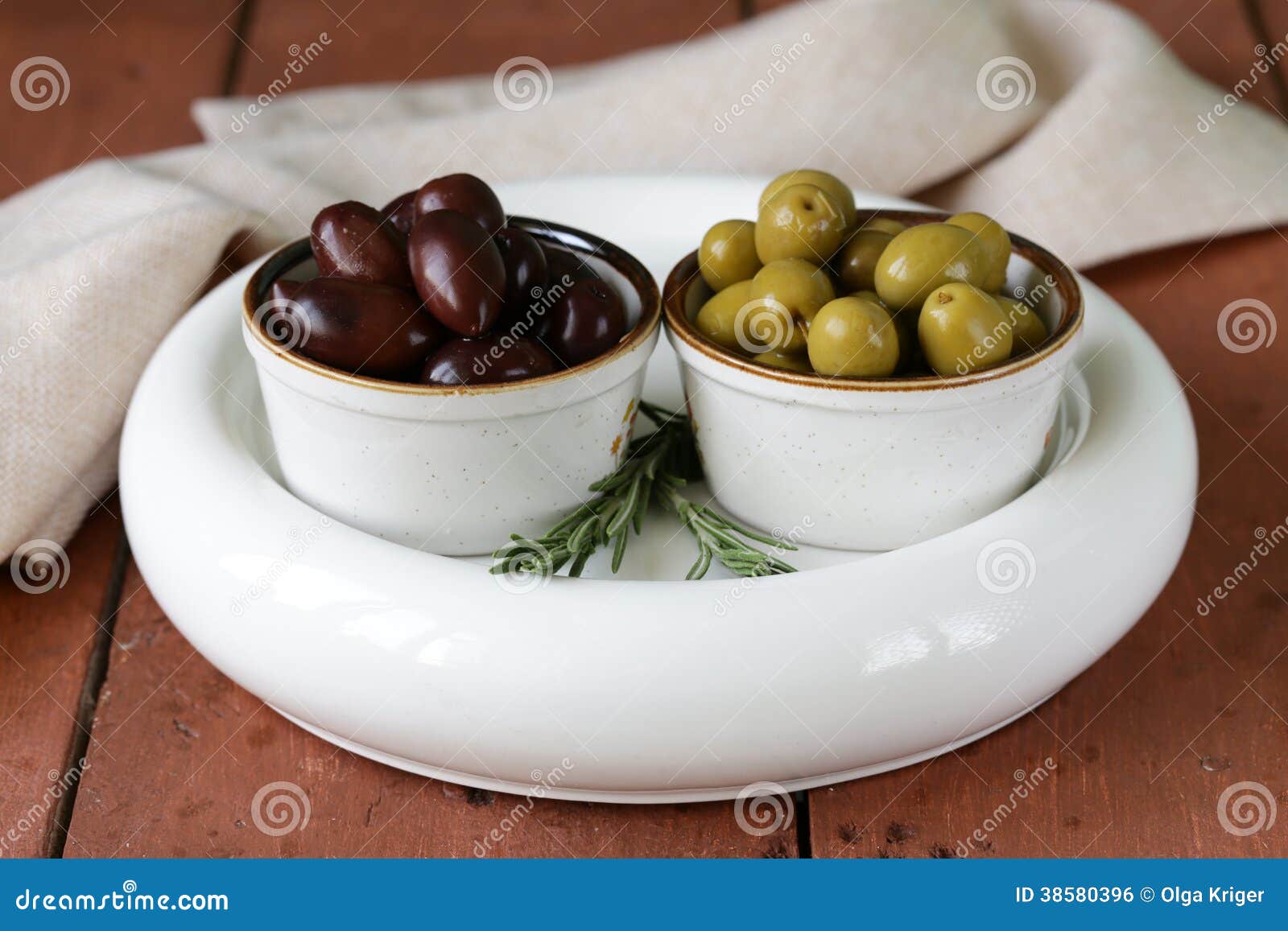 Marinated Green and Black Olives (Kalamata) Stock Photo Image of