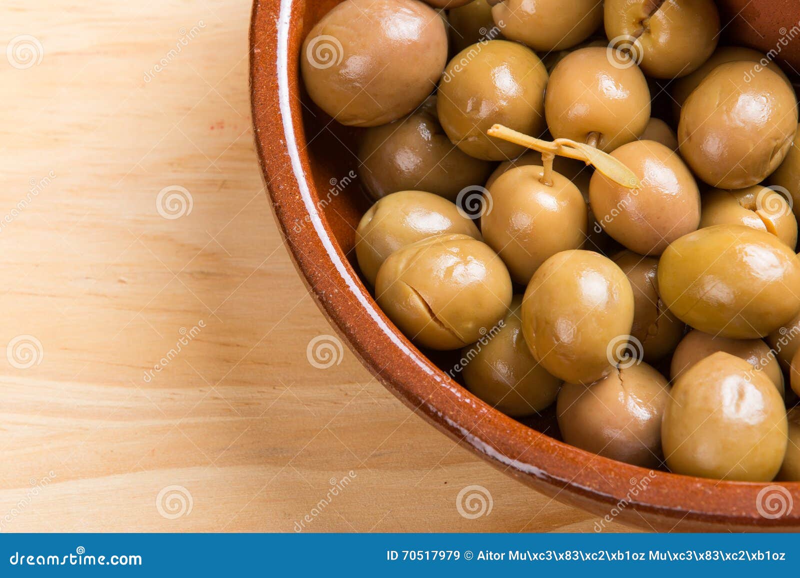 Marinated green olives stock image. Image of daylight 70517979
