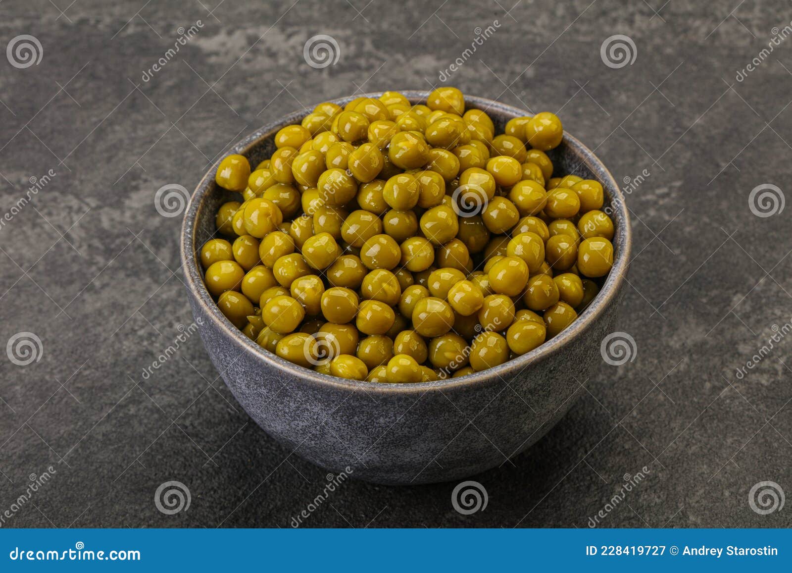 Marinated Green Pea in the Bowl Stock Image Image of seed, isolated 228419727