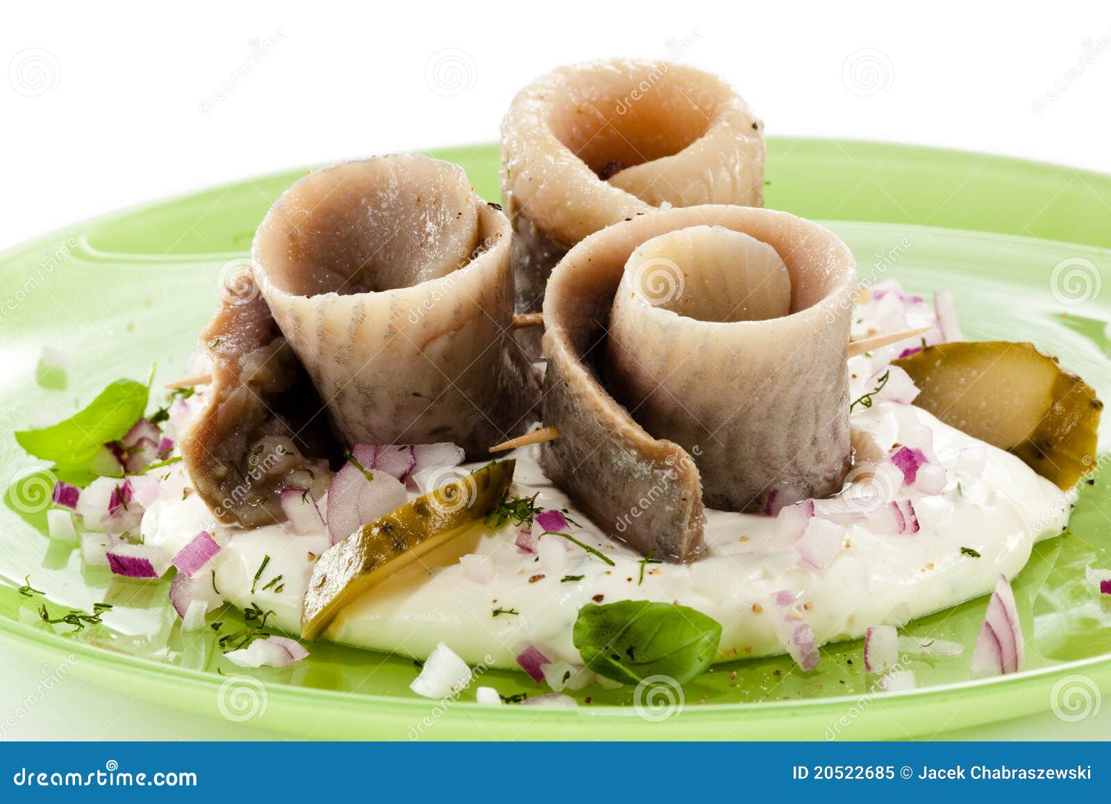 Marinated herring fillets stock image. Image of delicious 20522685