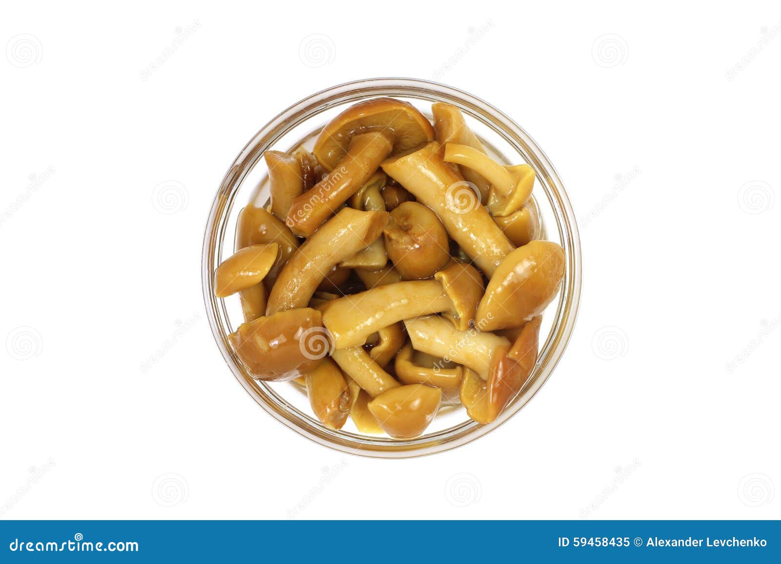 362 Marinated Honey Mushrooms Glass Bowl Stock Photos Free & Royalty