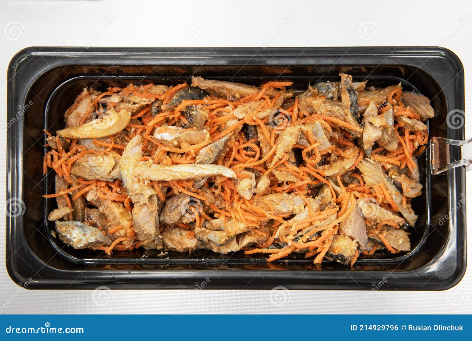 Marinated Korean Hwe Salad with Mackerel Fish Stock Photo Image of