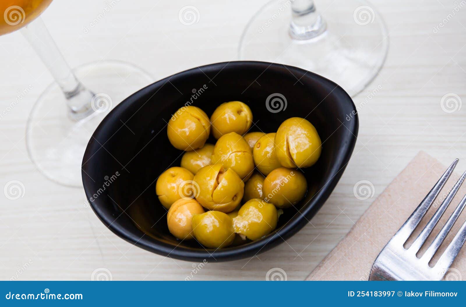 Marinated Olives with Pits Spanish Tapas Stock Image Image of