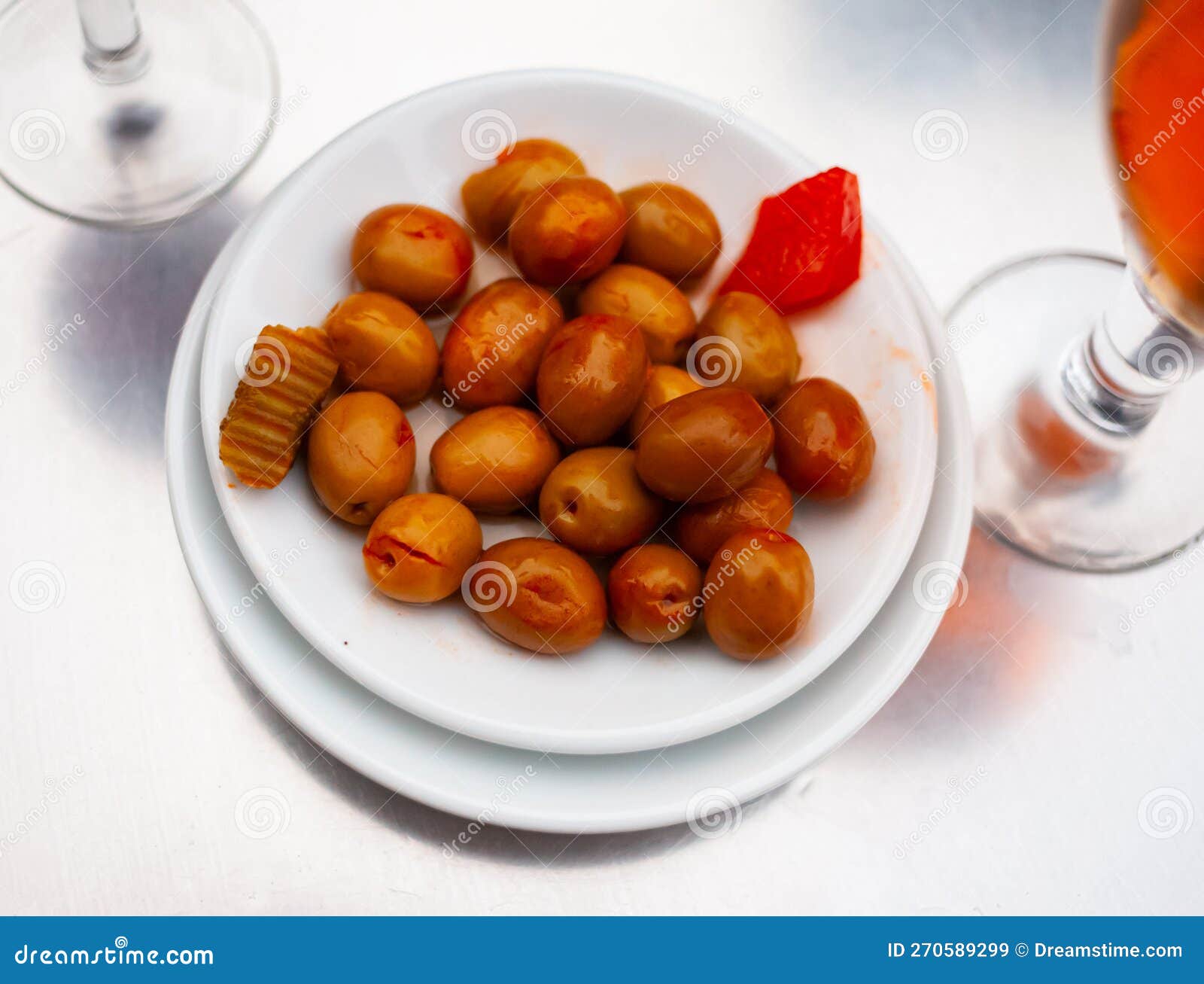 Marinated Olives with Pits Spanish Tapas Stock Image Image of bowl