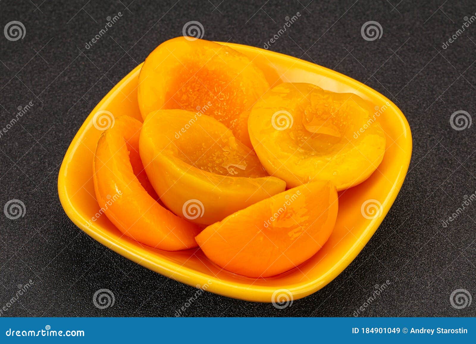 Marinated Peaches Fruit in the Bowl Stock Image Image of fruit