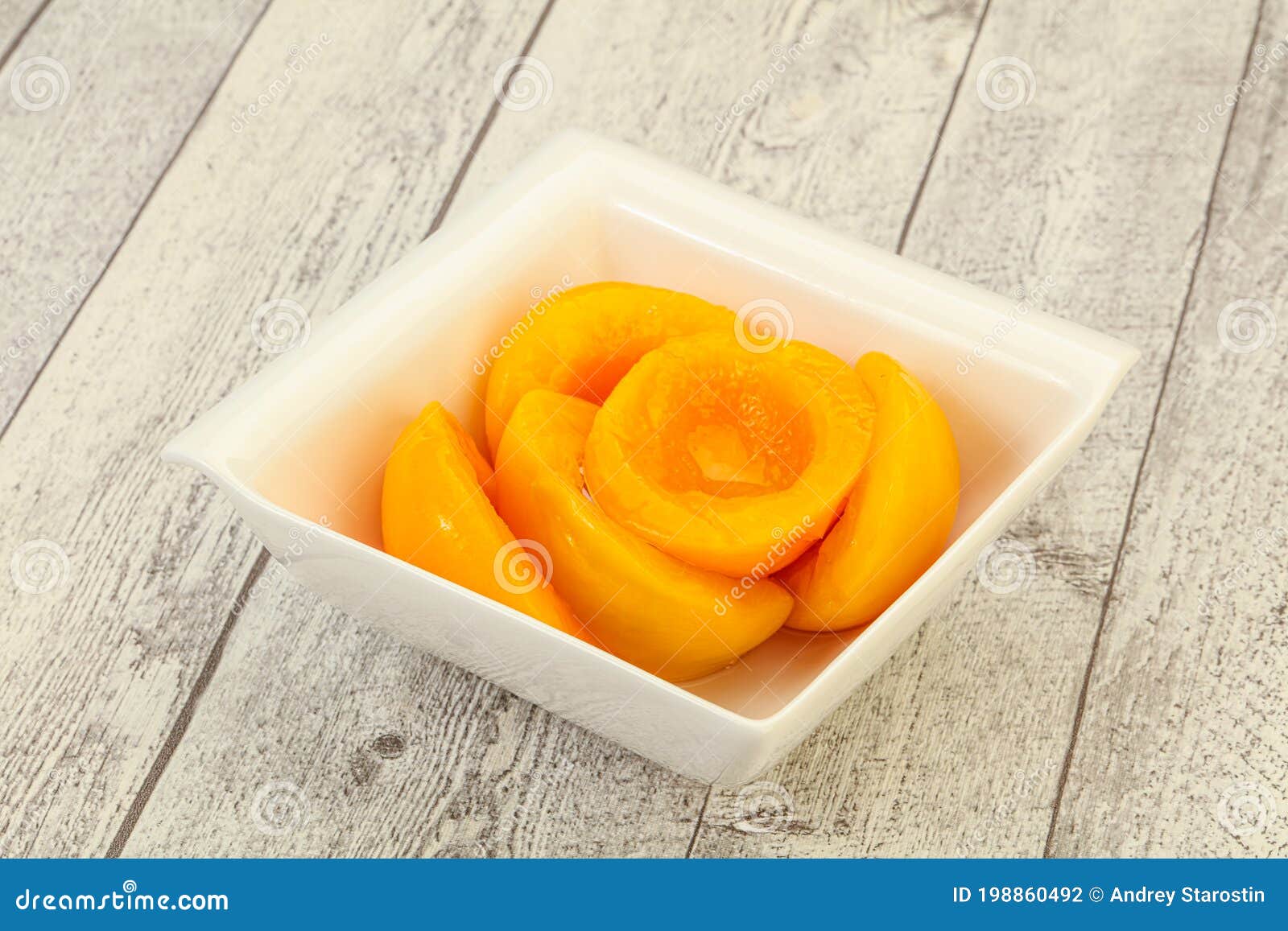 Marinated Peaches Fruit in the Bowl Stock Photo Image of sweet