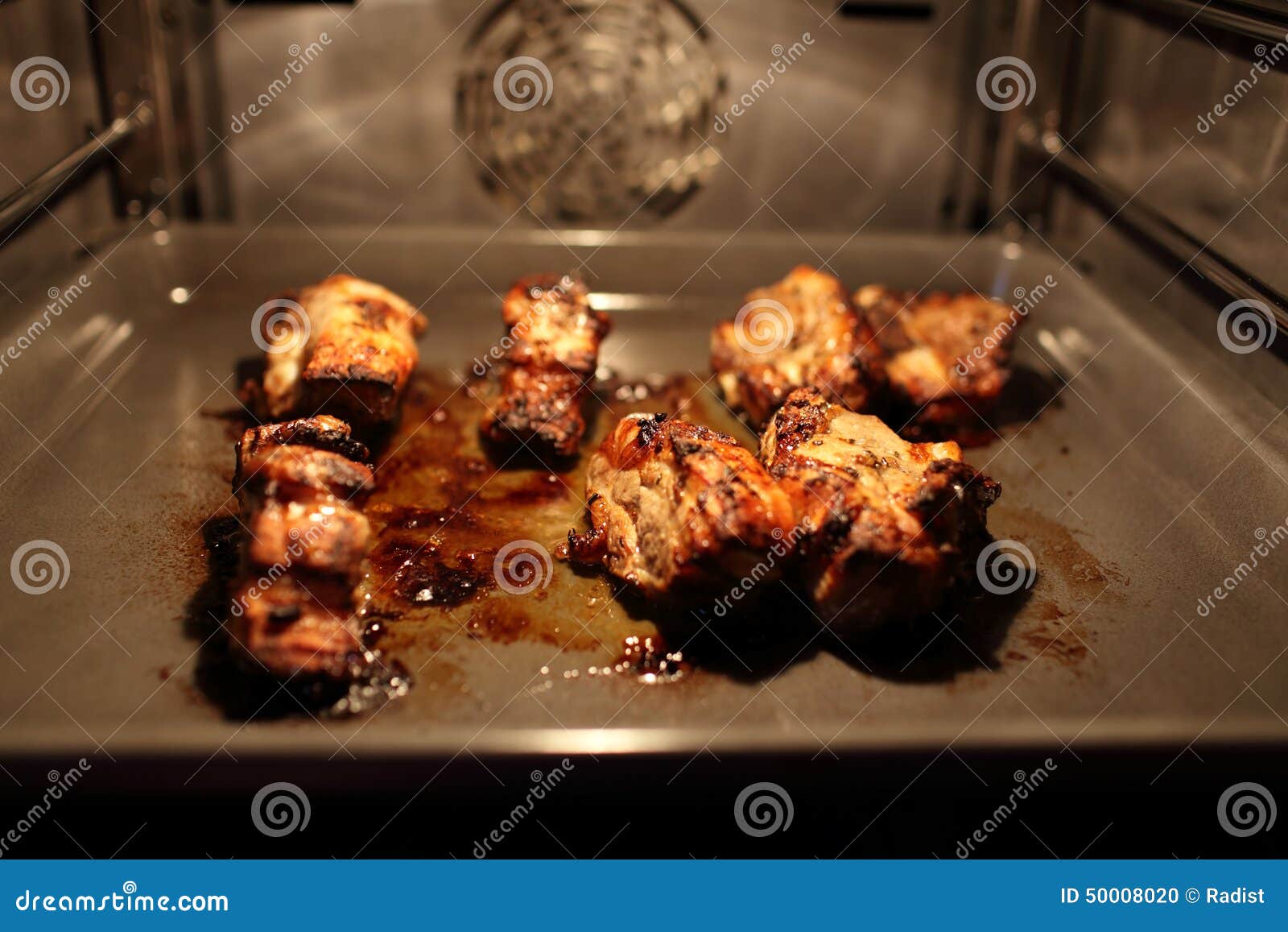 Marinated Pork Ribs in the Oven Stock Photo Image of oven, plate