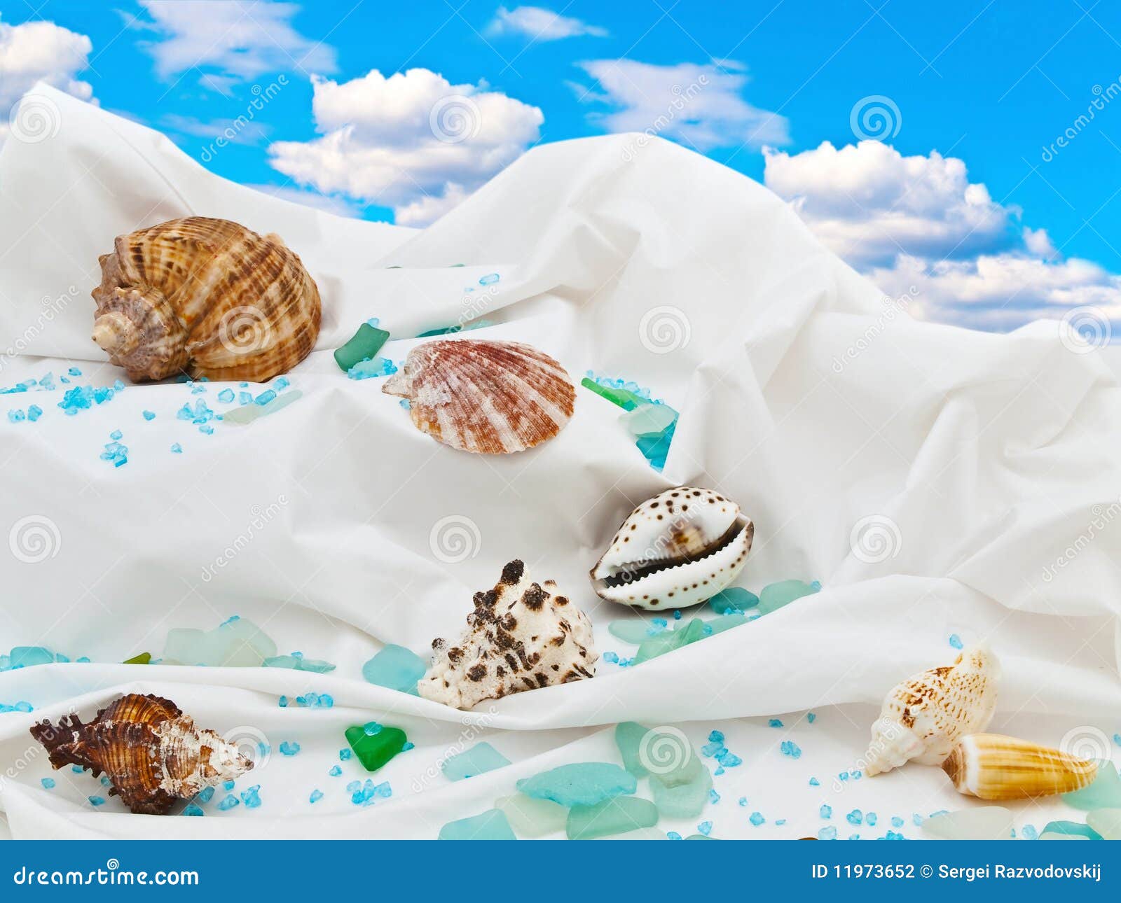 Marine decoration stock photo. Image of collection, blue 11973652