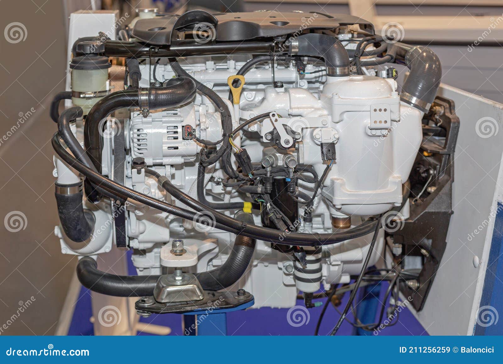 Marine Engine stock image. Image of systems, marine 211256259