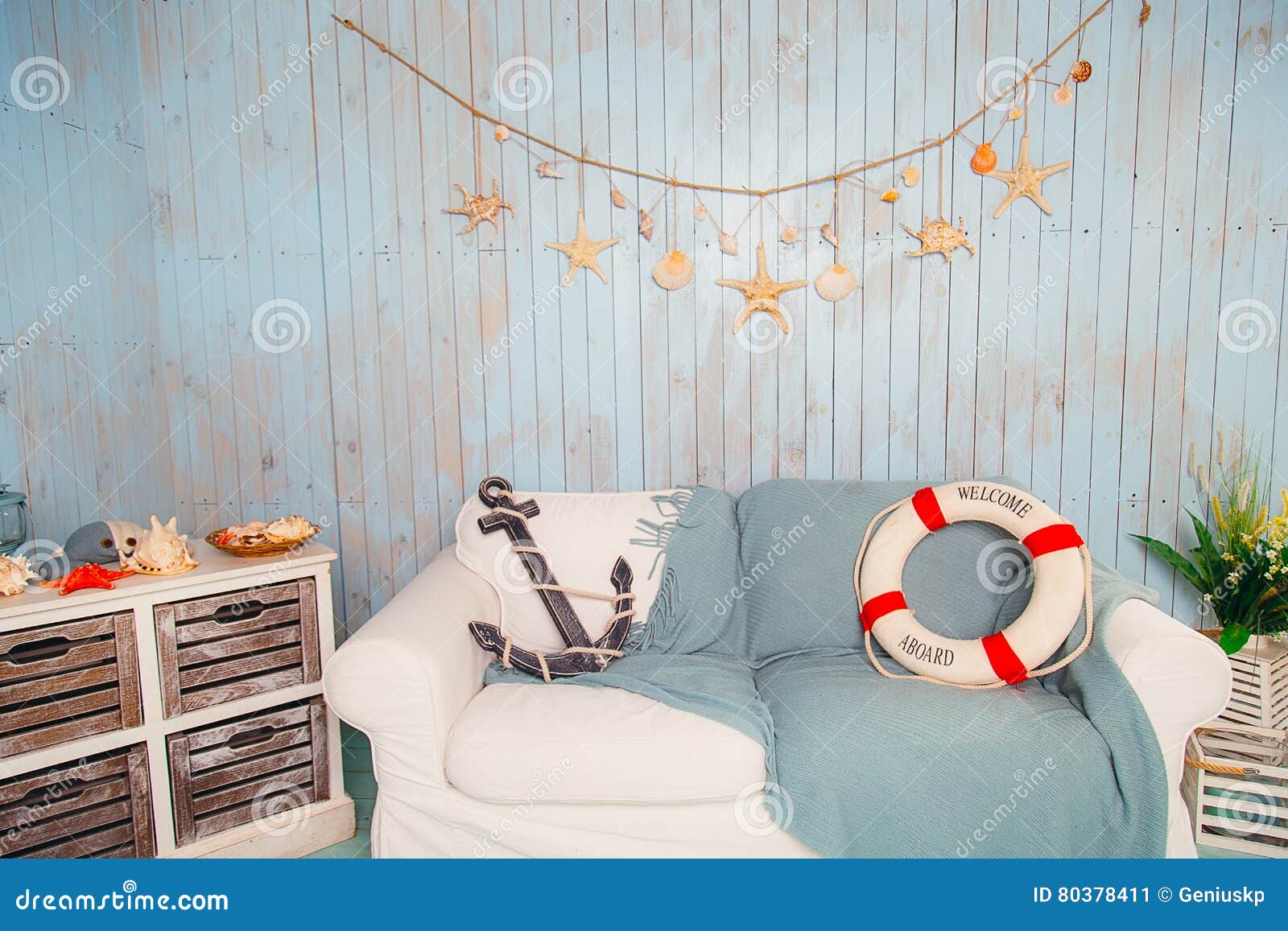 Marine interior stock image. Image of marine, items, beach 80378411