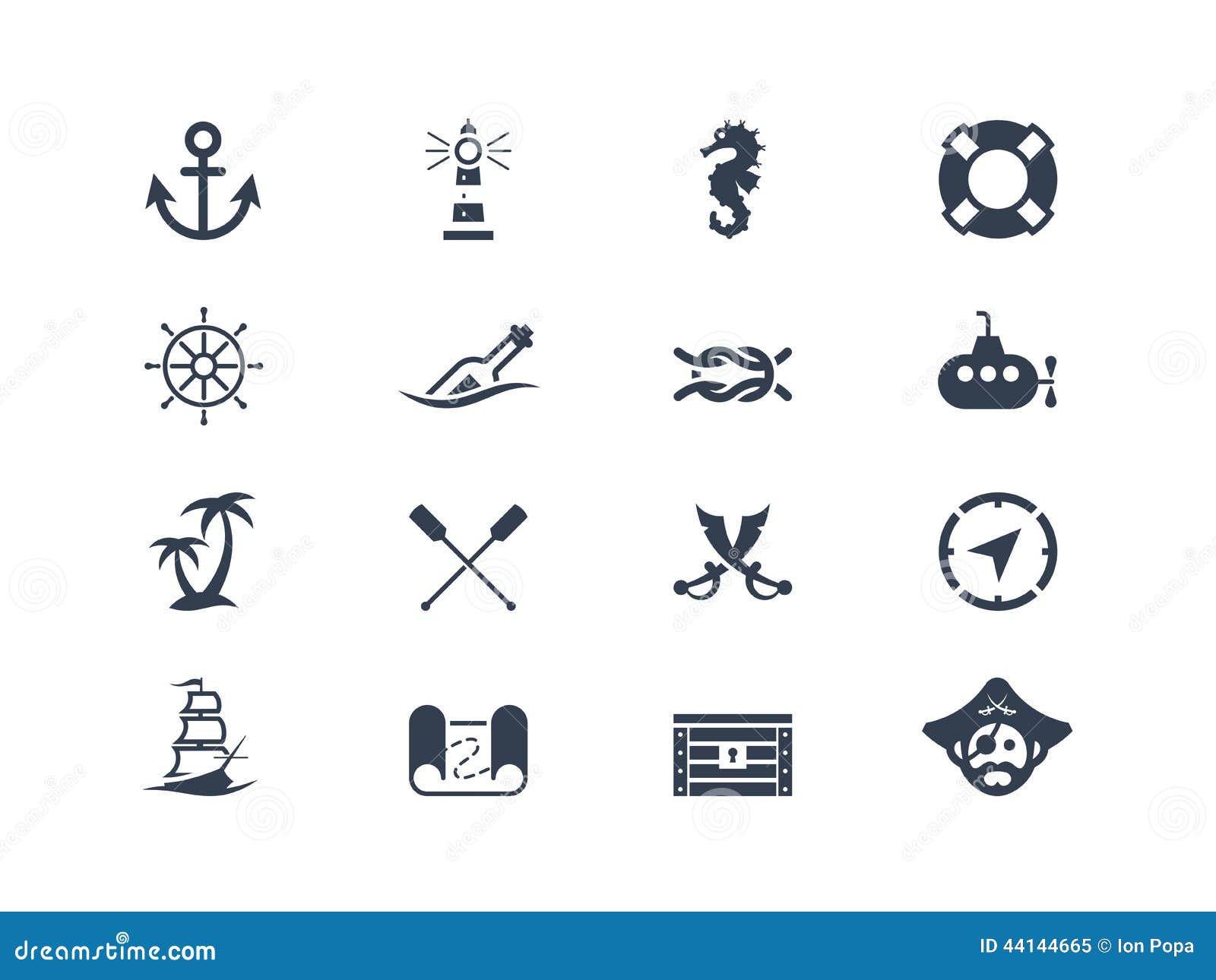 marine and nautical icons