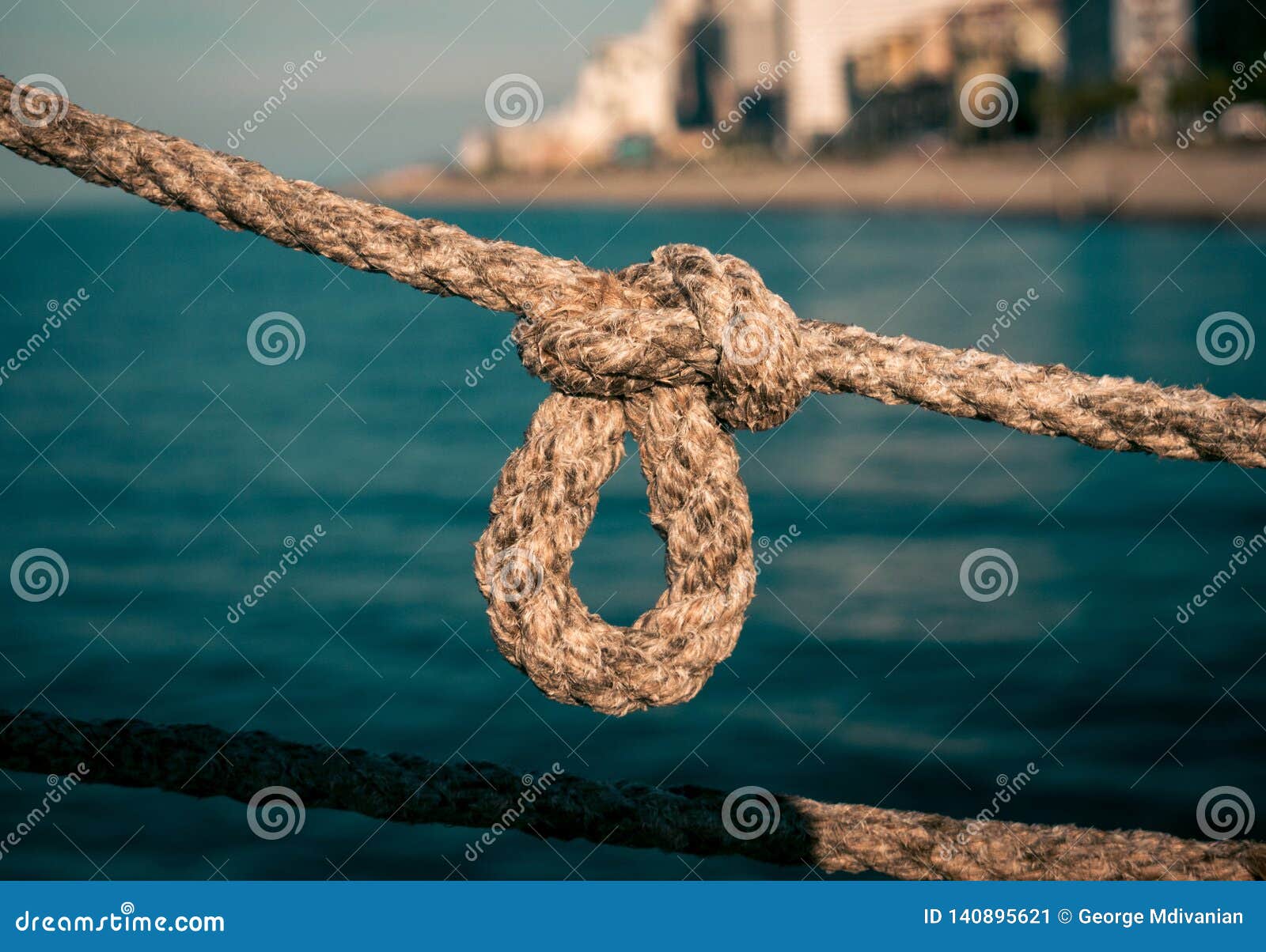 Marine rope knot closeup stock image. Image of power 140895621