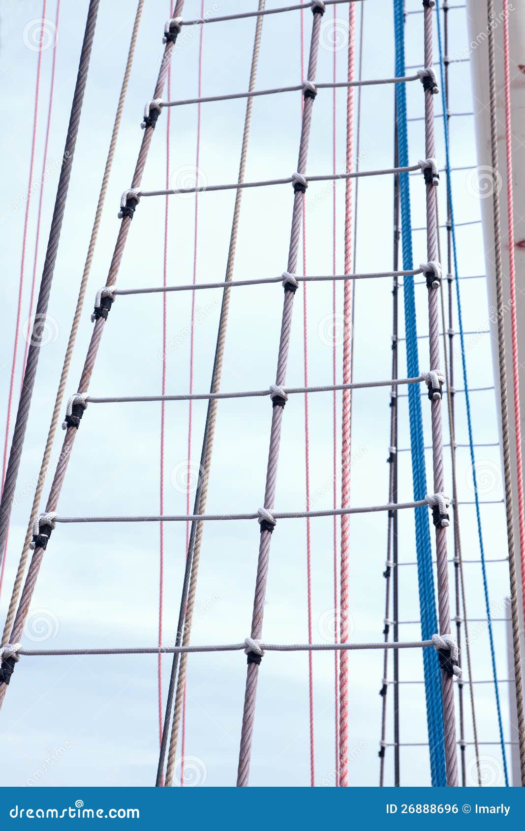 Marine rope ladder stock photo. Image of ship, deck, timber 26888696