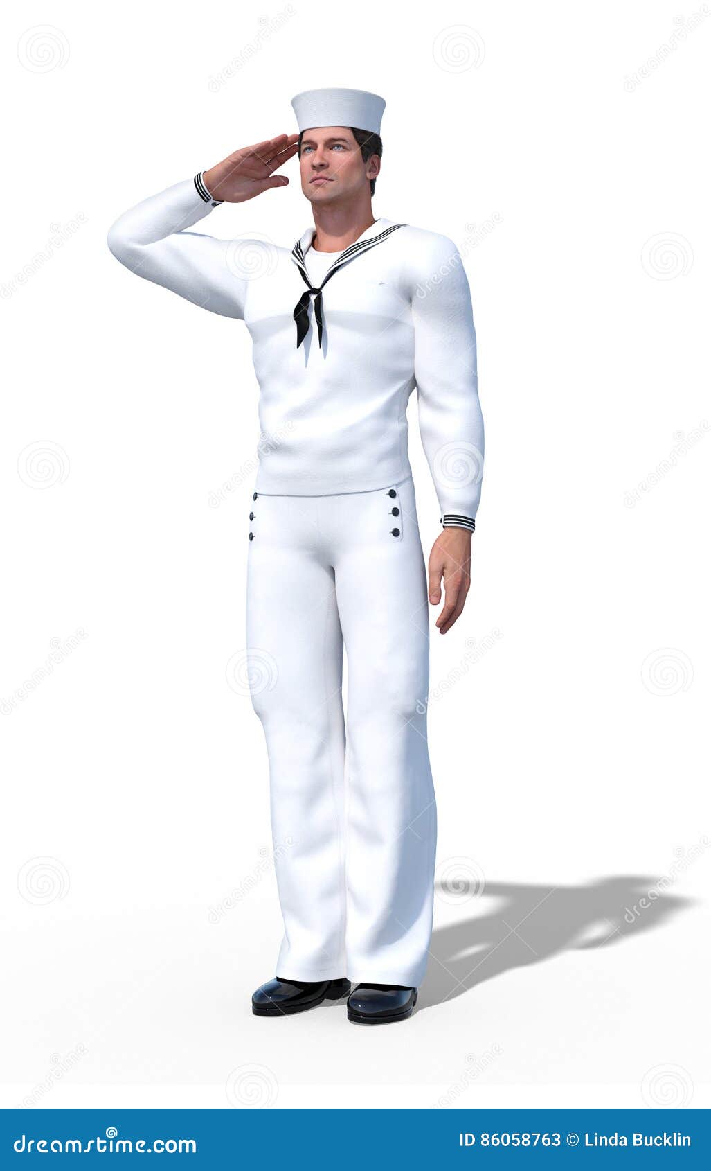 Marinheiro Saluting No Uniforme Da Marinha Ilustração Stock - Ilustração de  saudar, homem: 86058763, image size:1027x1690