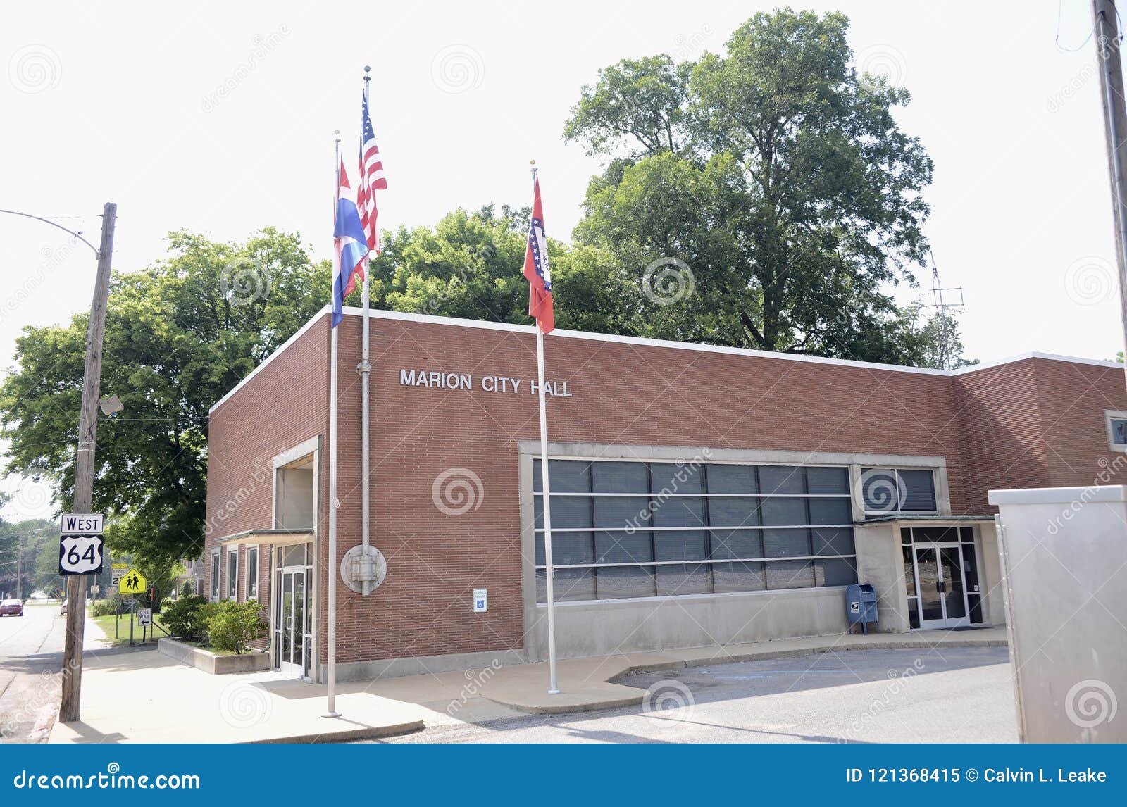 Marion Arkansas City Hall imagen editorial. Imagen de metropolitana