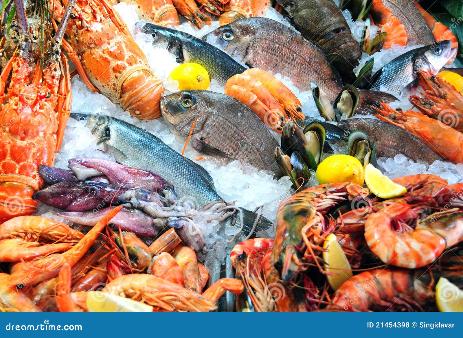 Mariscos frescos foto de archivo. Imagen de frescura 21454398