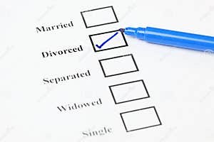 Marital Status Check List Divorced Stock Photo Image Of Declare Marital Status Check List Divorced Stock Photo Image Of Declare